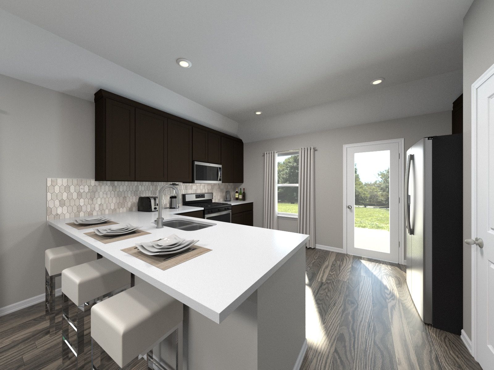 The Teton (320) - Butler Farms - Americana Collection: Liberty Hill, Texas - Meritage Homes