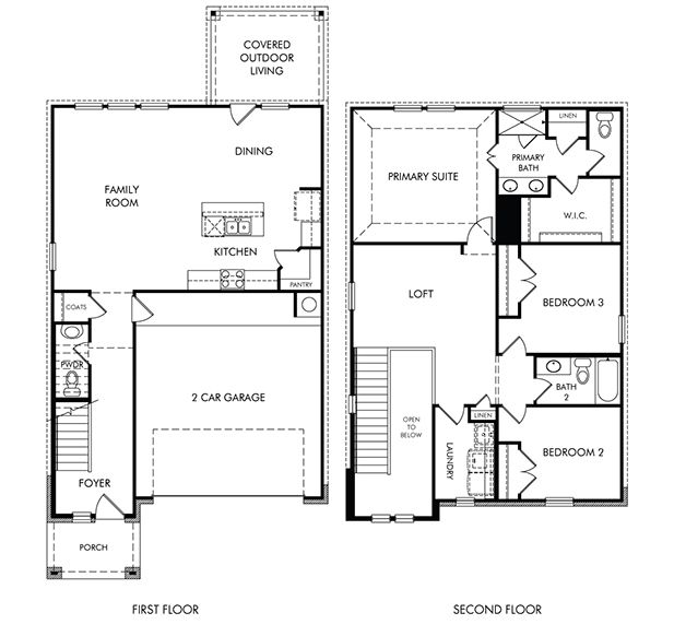 The Lassen (370) - MorningStar - Americana Collection: Georgetown, Texas - Meritage Homes