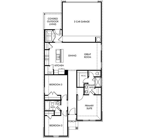 The Carson (720) - Colony at Cole Springs - Arbor Collection: Buda, Texas - Meritage Homes