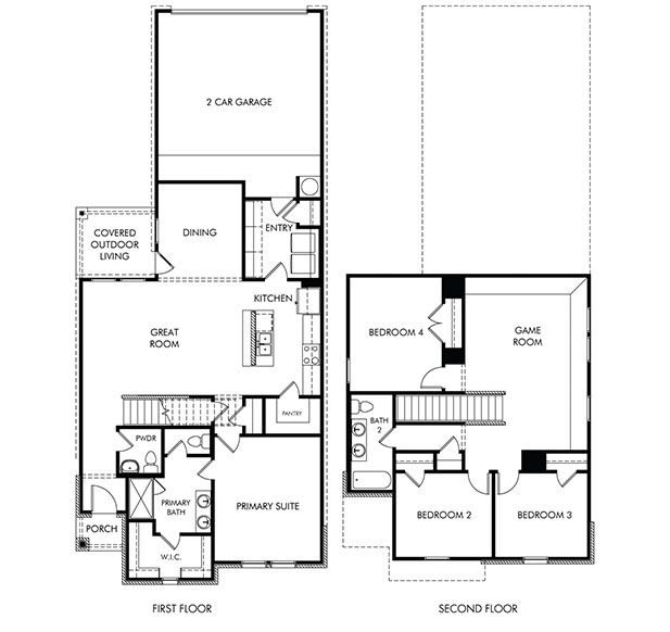 The Santa Fe (762) - Colony at Cole Springs - Arbor Collection: Buda, Texas - Meritage Homes