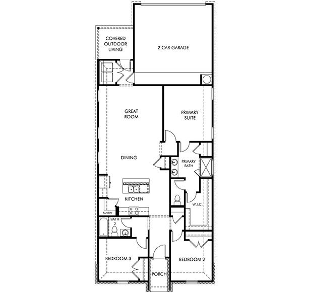 The Clearwater (730) - Colony at Cole Springs - Arbor Collection: Buda, Texas - Meritage Homes