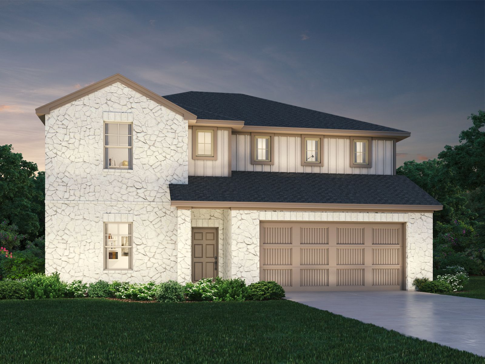 The Kessler (C454) - Butler Farms - Boulevard Collection: Liberty Hill, Texas - Meritage Homes