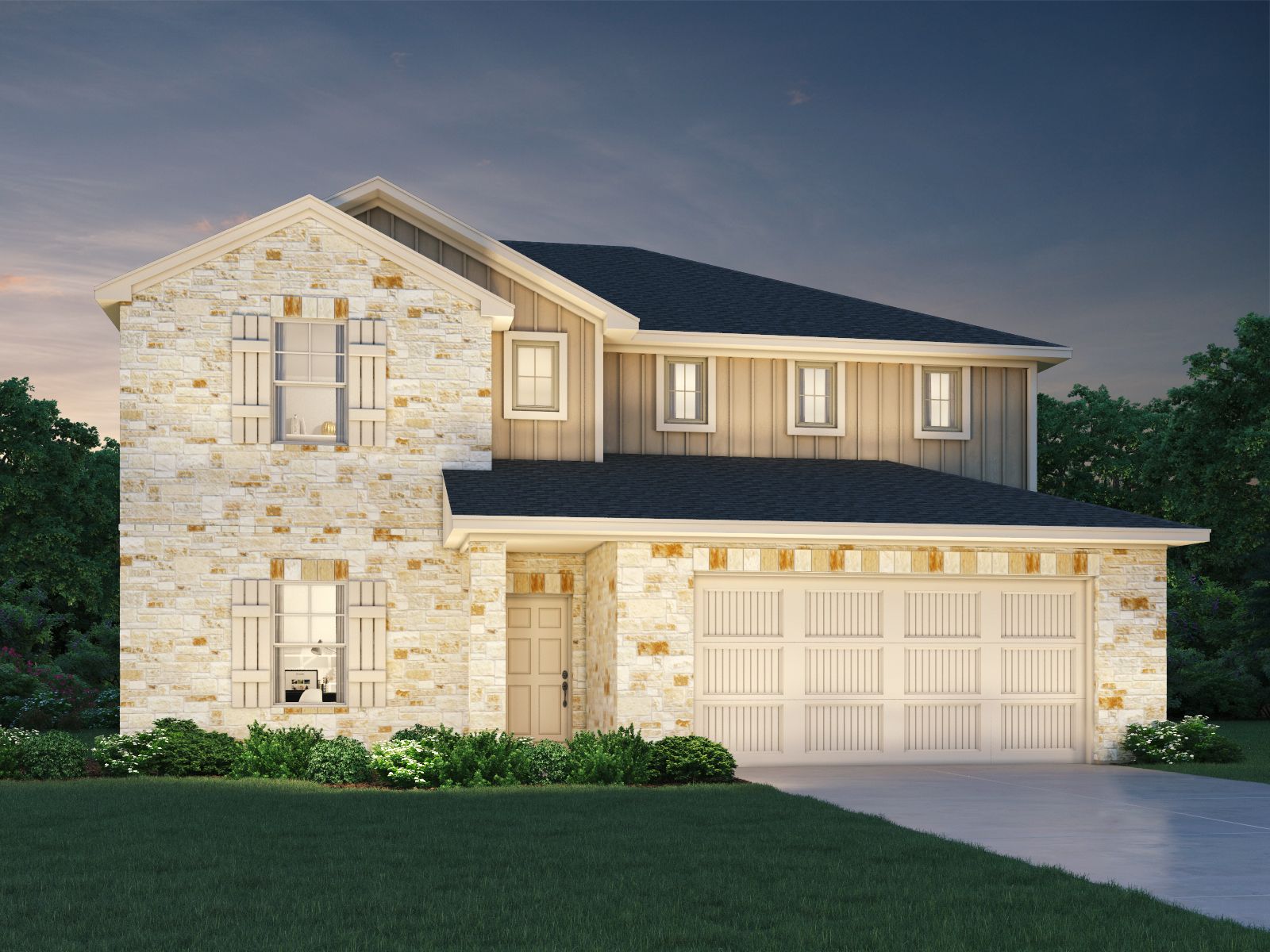 The Kessler (C454) - Butler Farms - Boulevard Collection: Liberty Hill, Texas - Meritage Homes
