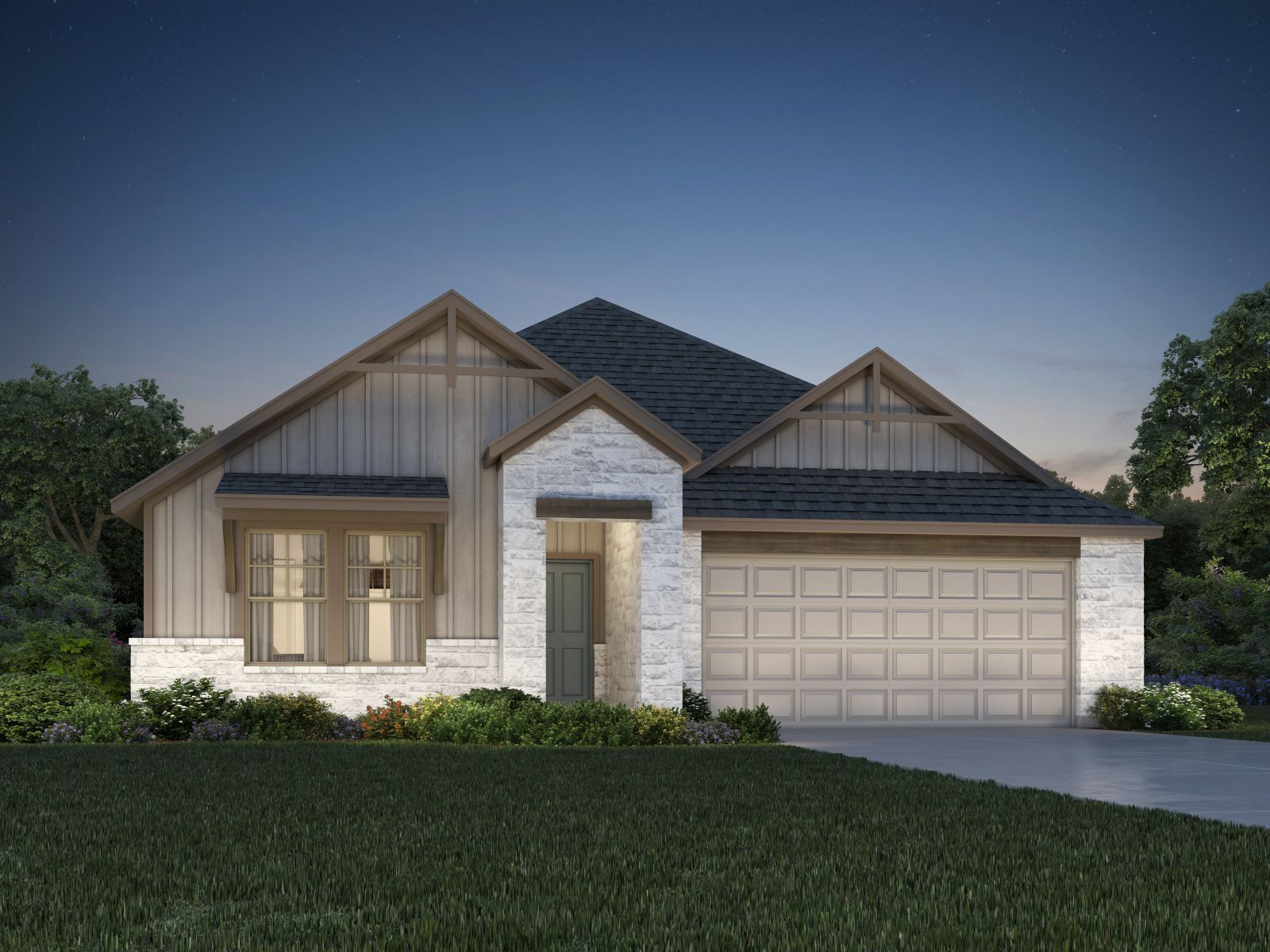 The Preston (403) - Riverbend at Double Eagle - Boulevard Collection: Cedar Creek, Texas - Meritage Homes