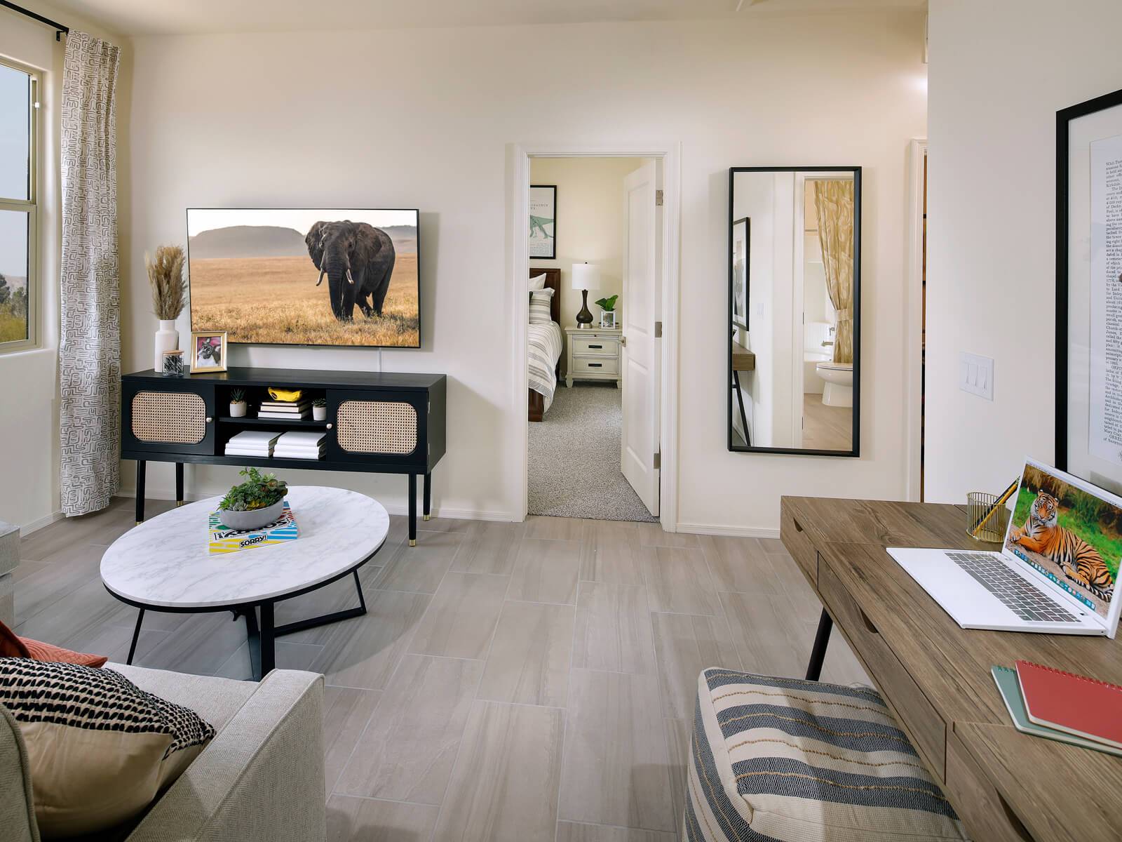 The 2110 floorplan modeled at Fieldstone at Gladden Farms in Tucson, AZ.