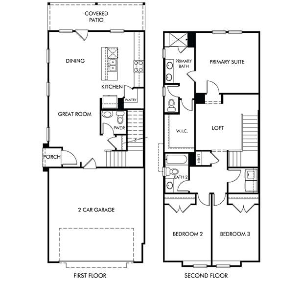The Winston (S120) - Spring Brook Village - City Series: Houston, Texas - Meritage Homes