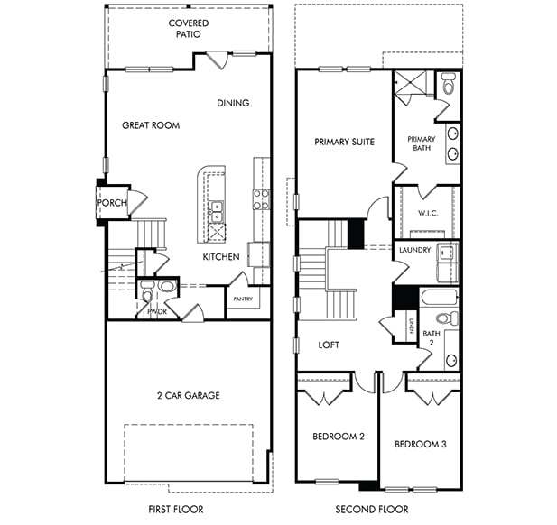 The Caden (S130) - Spring Brook Village - City Series: Houston, Texas - Meritage Homes