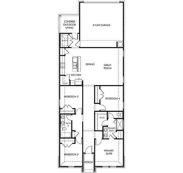 The Coronado (740) - Flora: Hutto, Texas - Meritage Homes