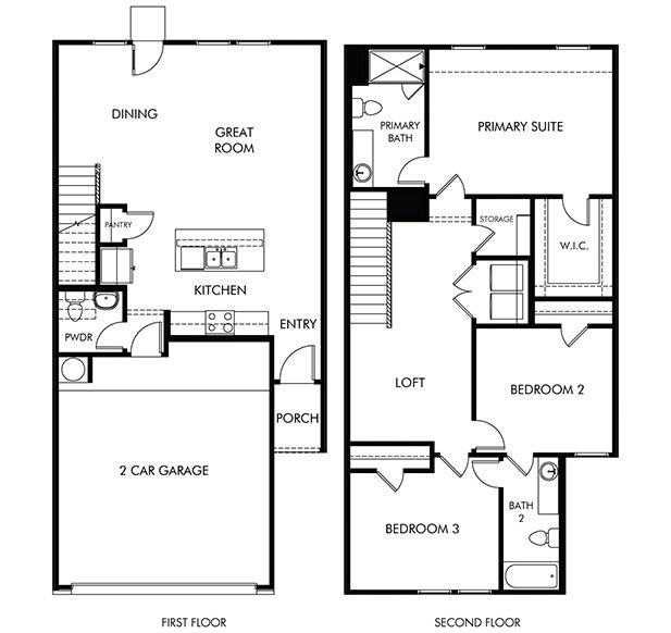 The Mayfield (170) - Turner's Village: Buda, Texas - Meritage Homes