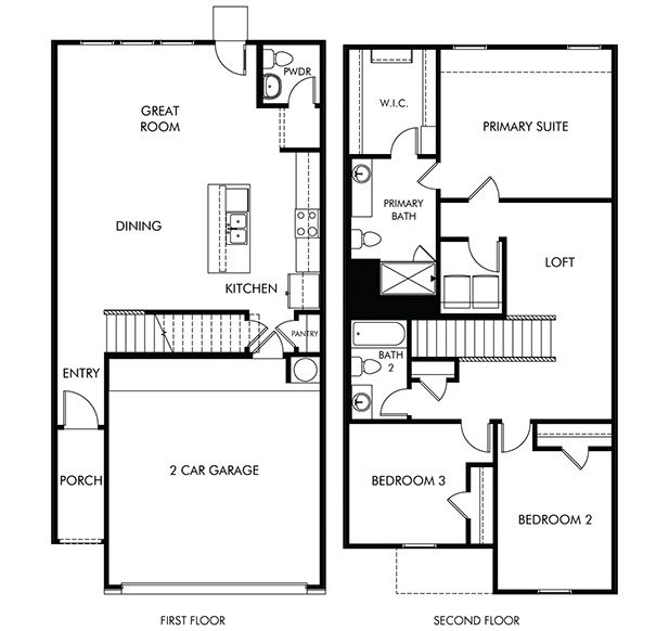 The Waterloo (175E) - Turner's Village: Buda, Texas - Meritage Homes
