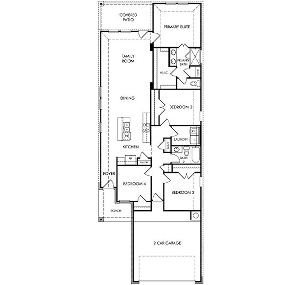 The Carlsbad (345) - Granger Pointe - Traditional Series: Conroe, Texas - Meritage Homes