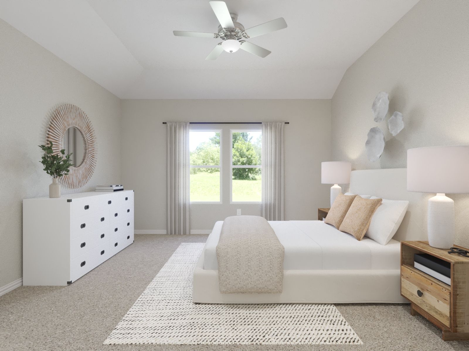 Downstairs primary suite offers privacy and tranquility