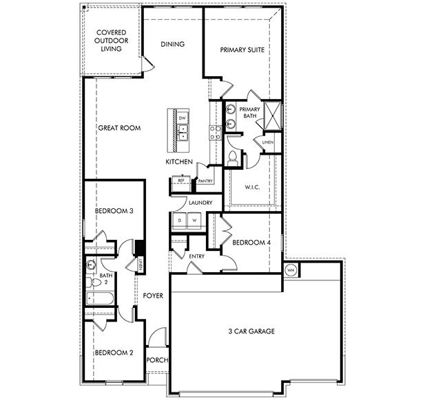 The Callaghan (830) - Creekfall: Burnet, Texas - Meritage Homes