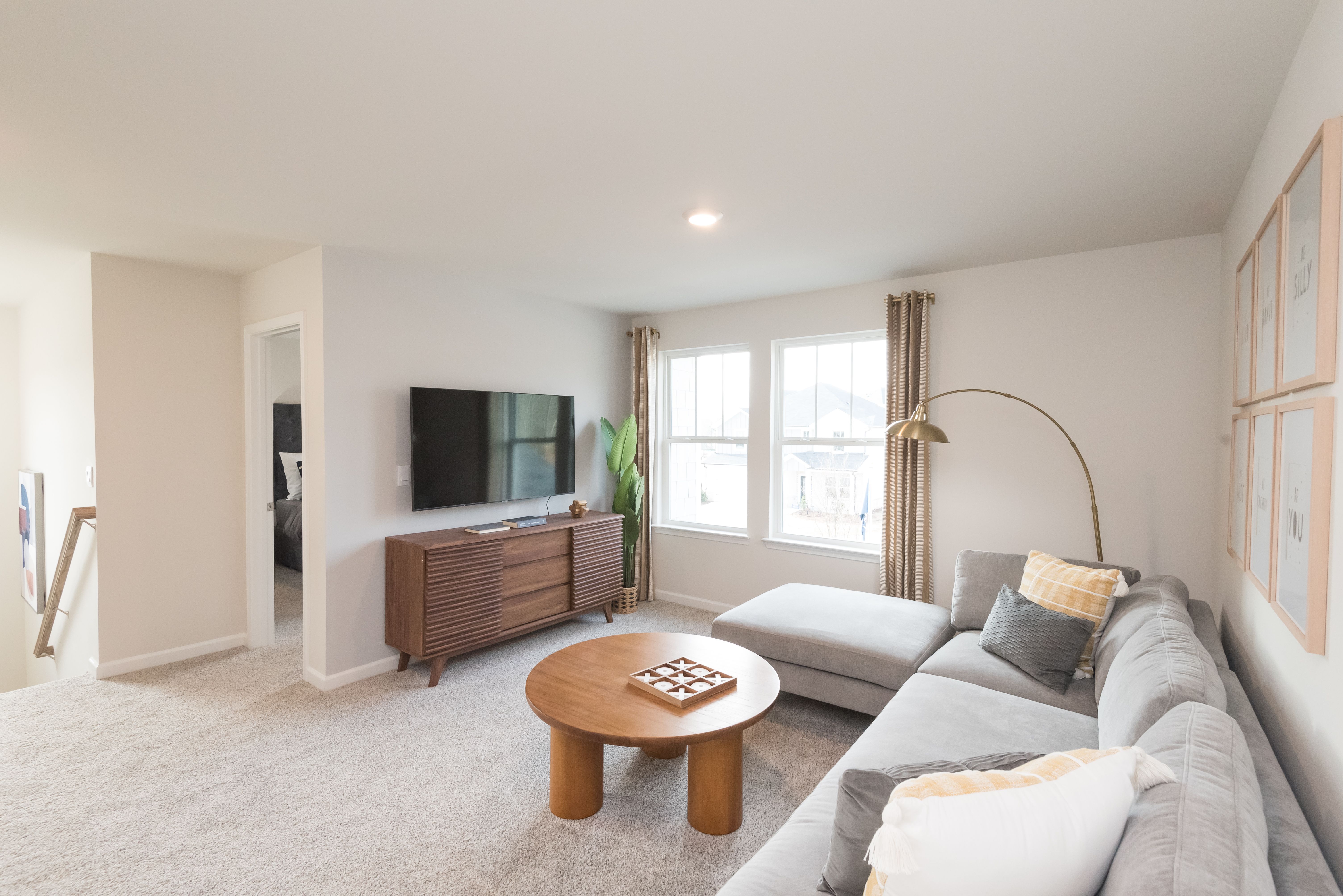 The Chatham floorplan with the Elemental White interior package modeled at Hamilton Crossing.