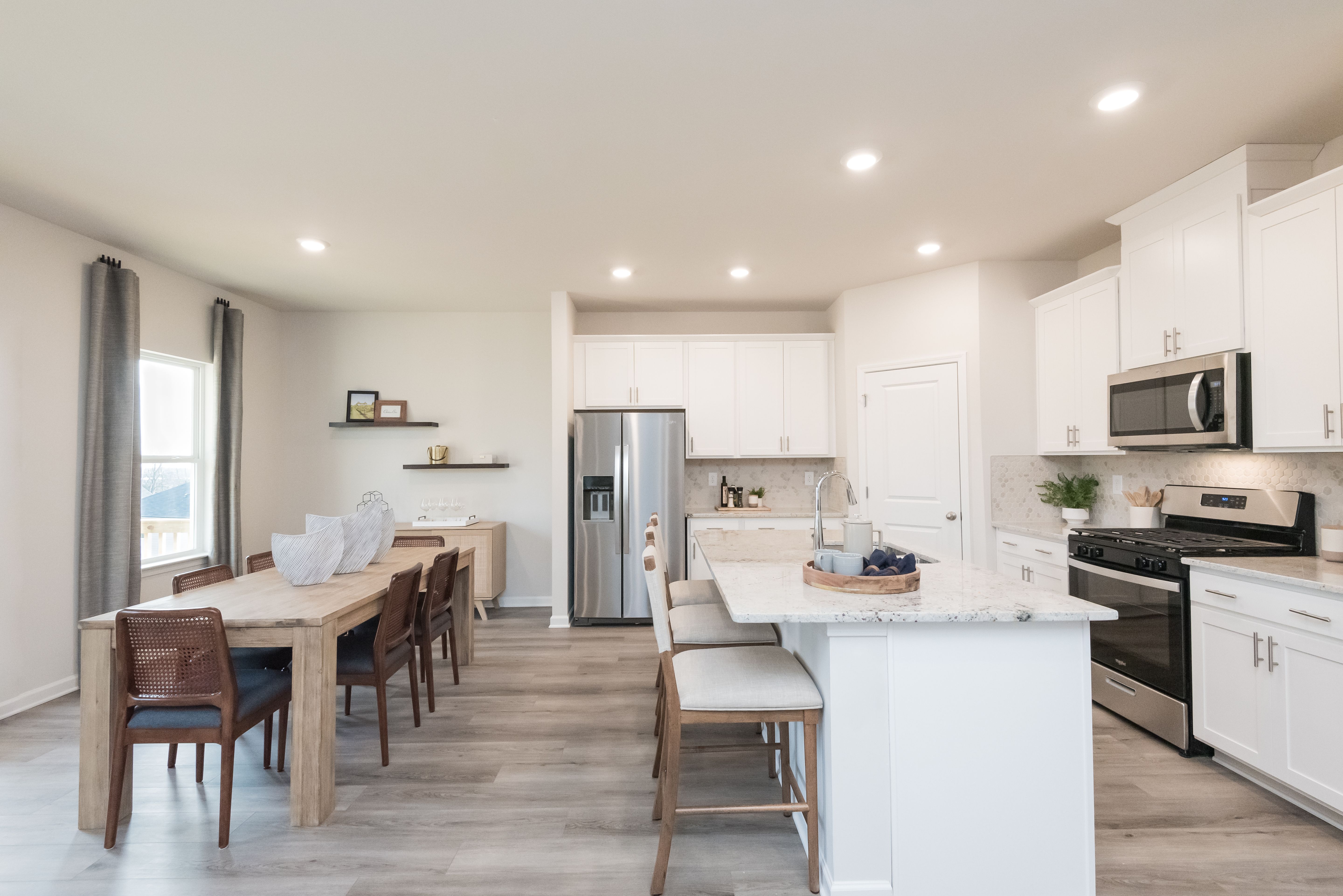 The Chatham floorplan with the Elemental White interior package modeled at Hamilton Crossing.