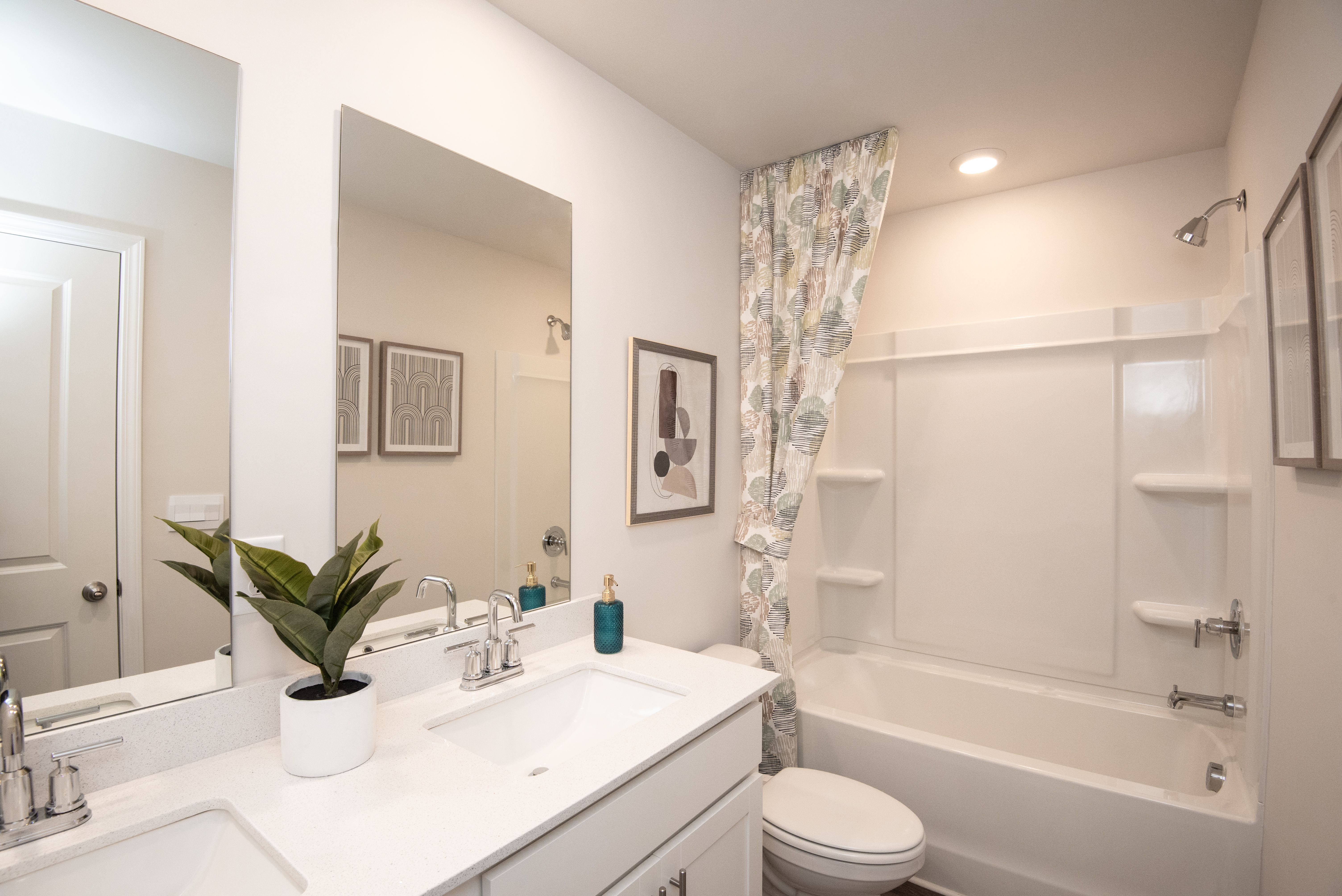 The Chatham floorplan with the Elemental White interior package modeled at Hamilton Crossing.