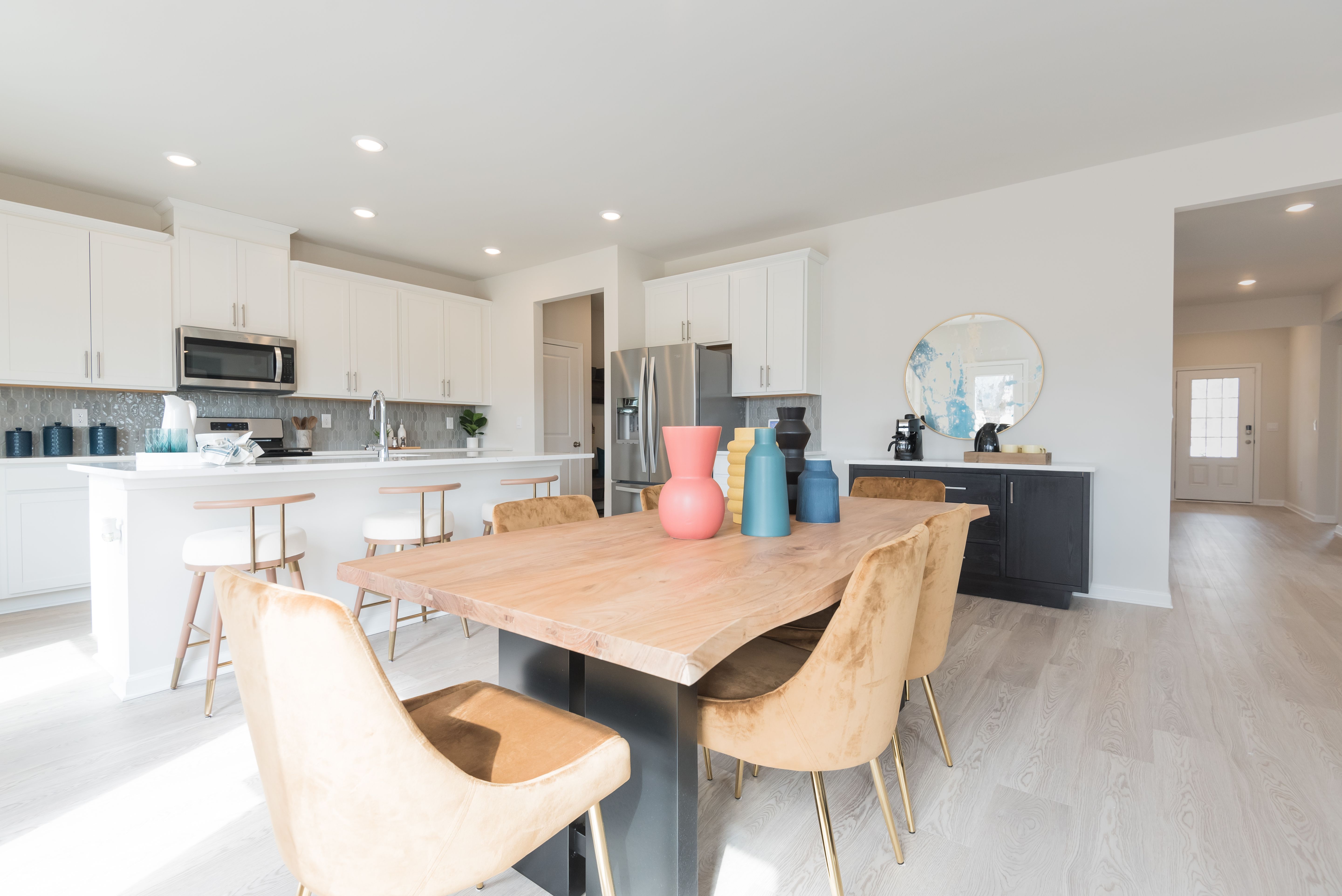 The Taylorsville floorplan with the Lush White interior package modeled at Parkside at Grayson.