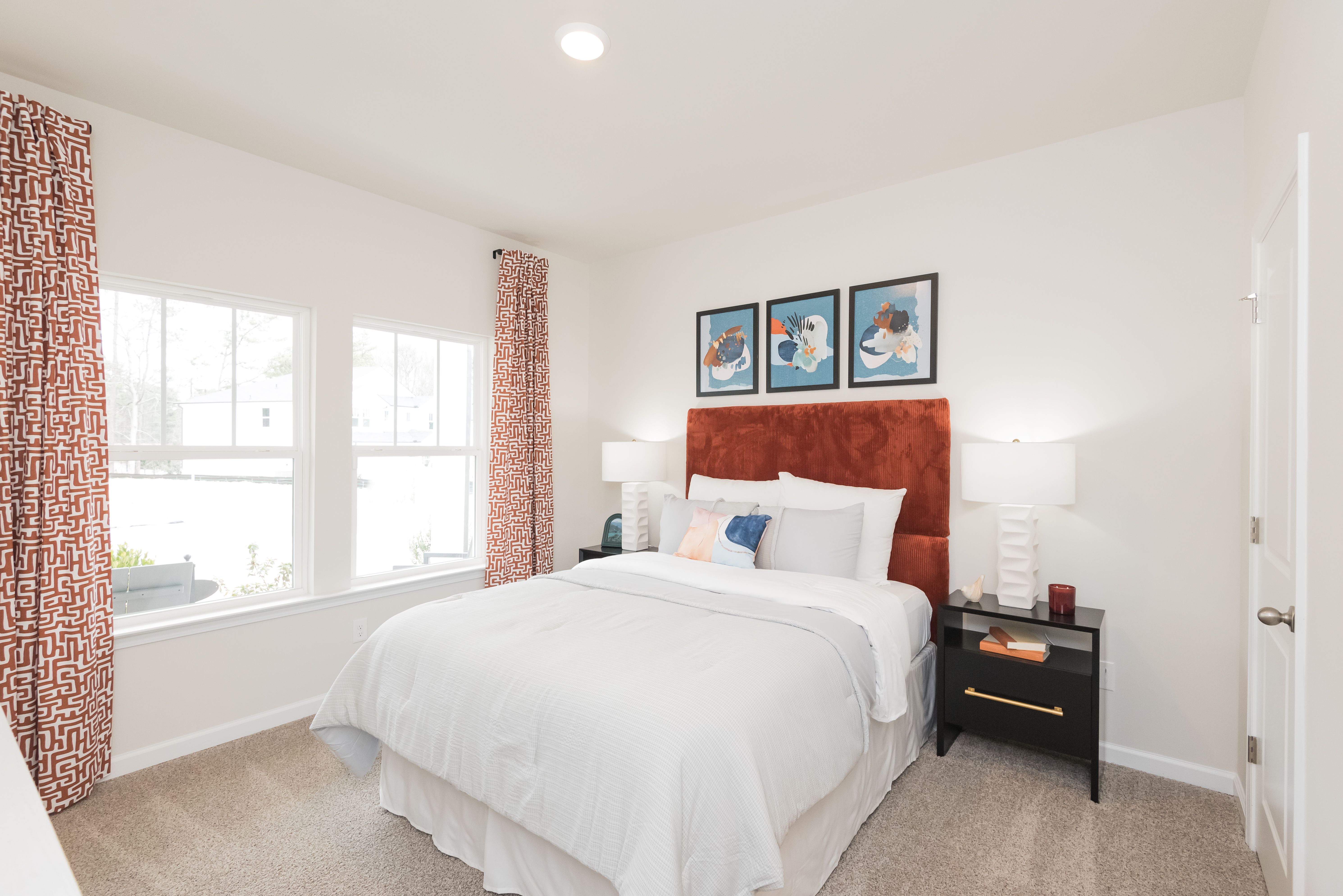 The Taylorsville floorplan with the Lush White interior package modeled at Parkside at Grayson.