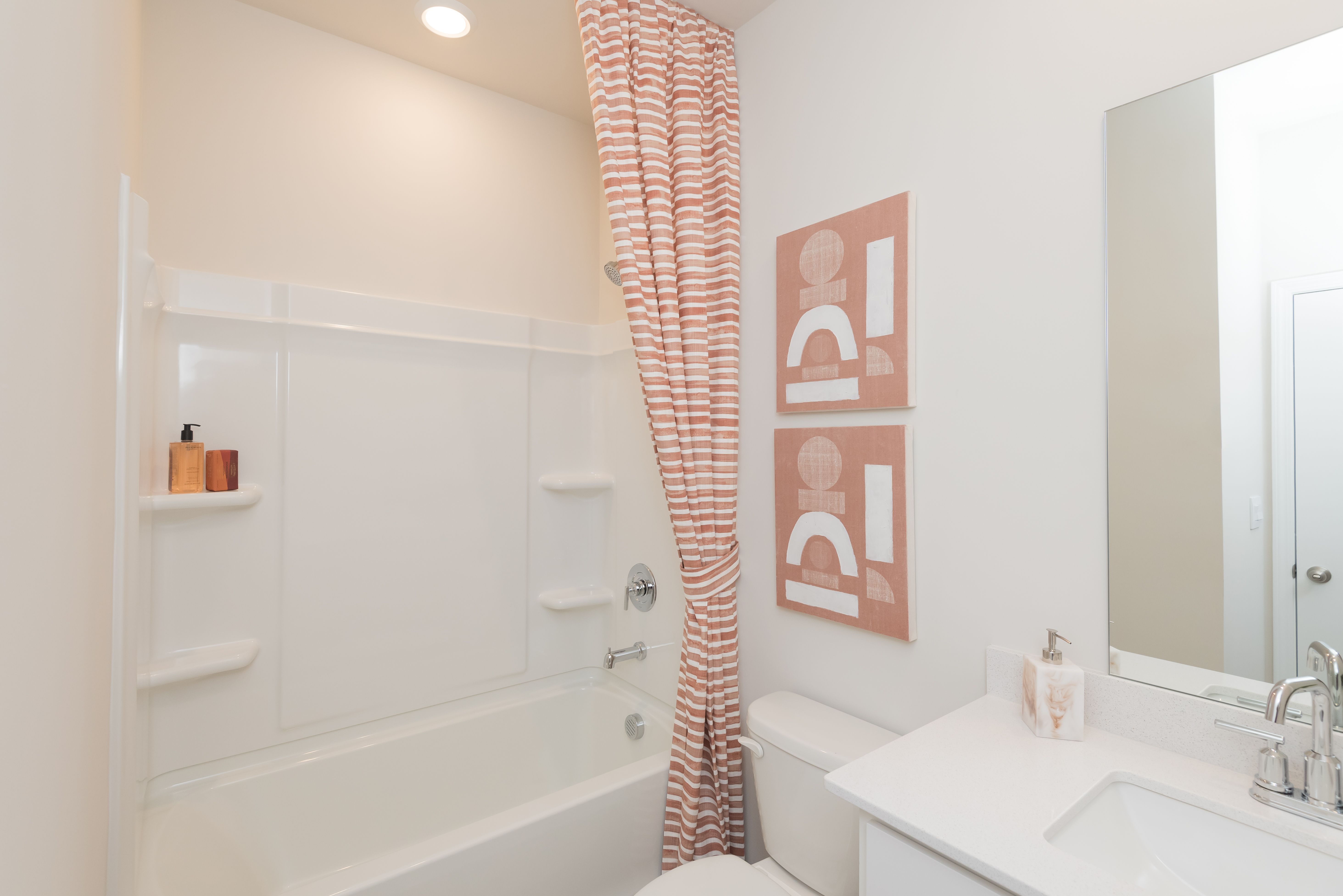 The Taylorsville floorplan with the Lush White interior package modeled at Parkside at Grayson.