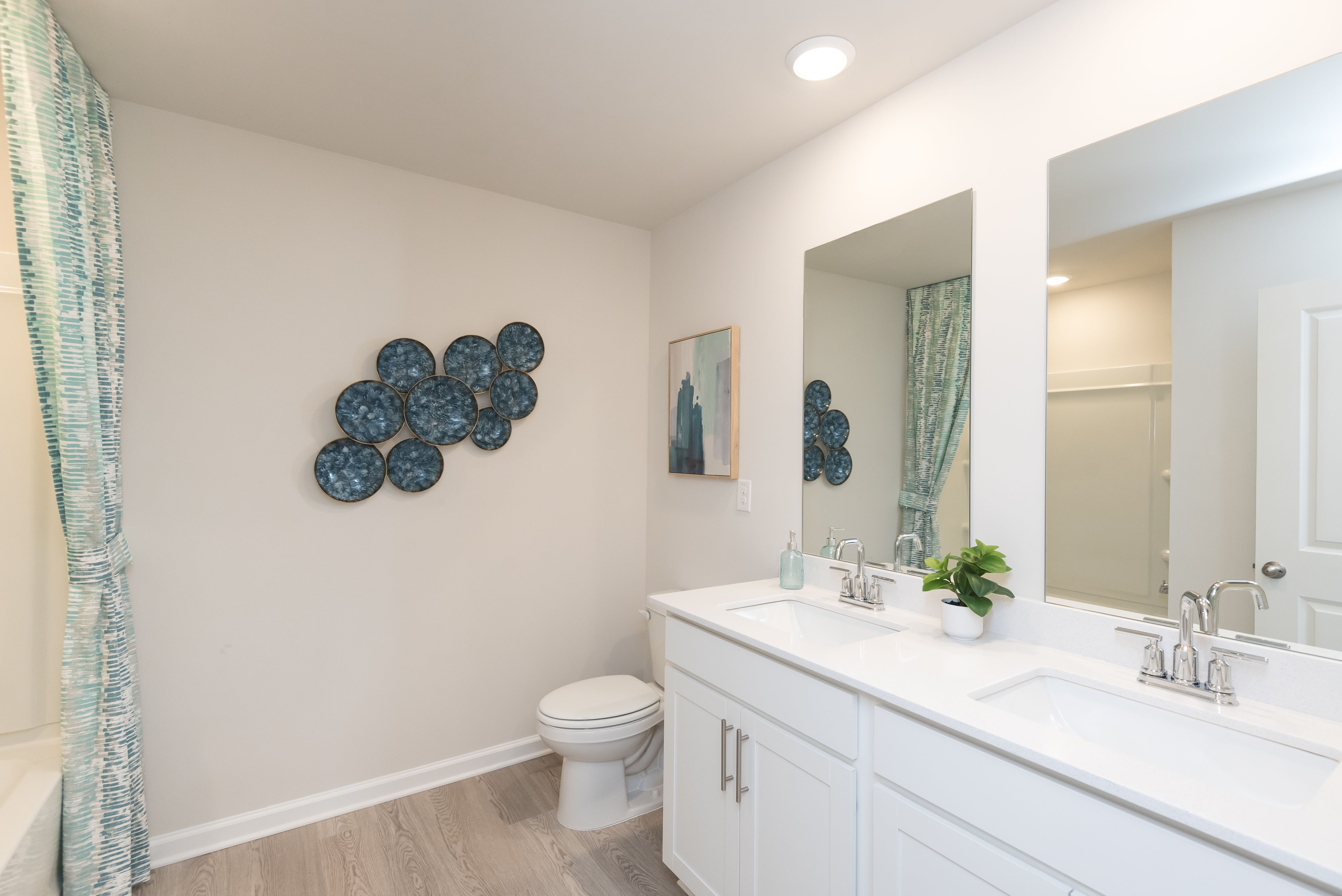 The Taylorsville floorplan with the Lush White interior package modeled at Parkside at Grayson.