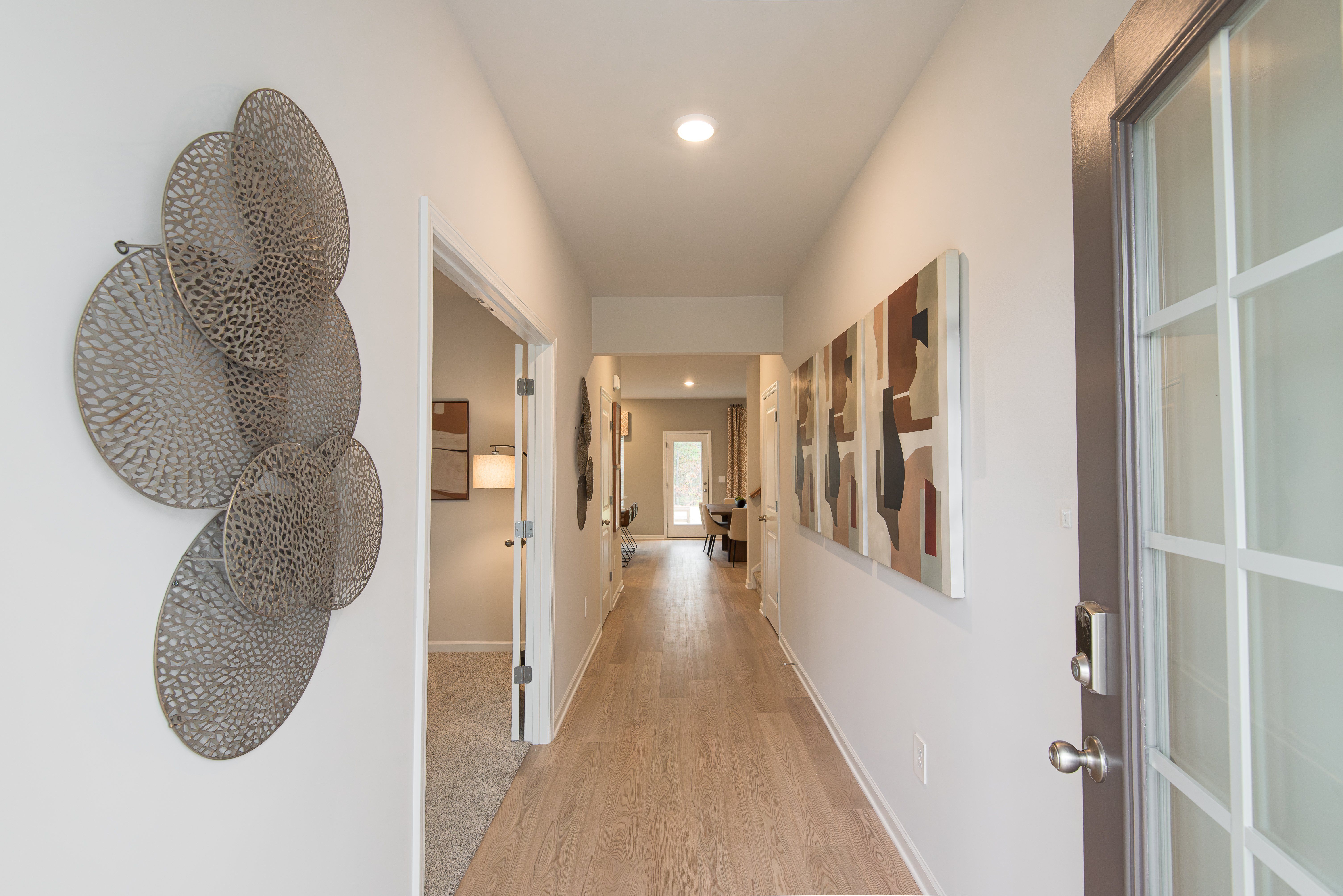 The Dakota floorplan with the Divine Gray interior package modeled at Ivey Township.