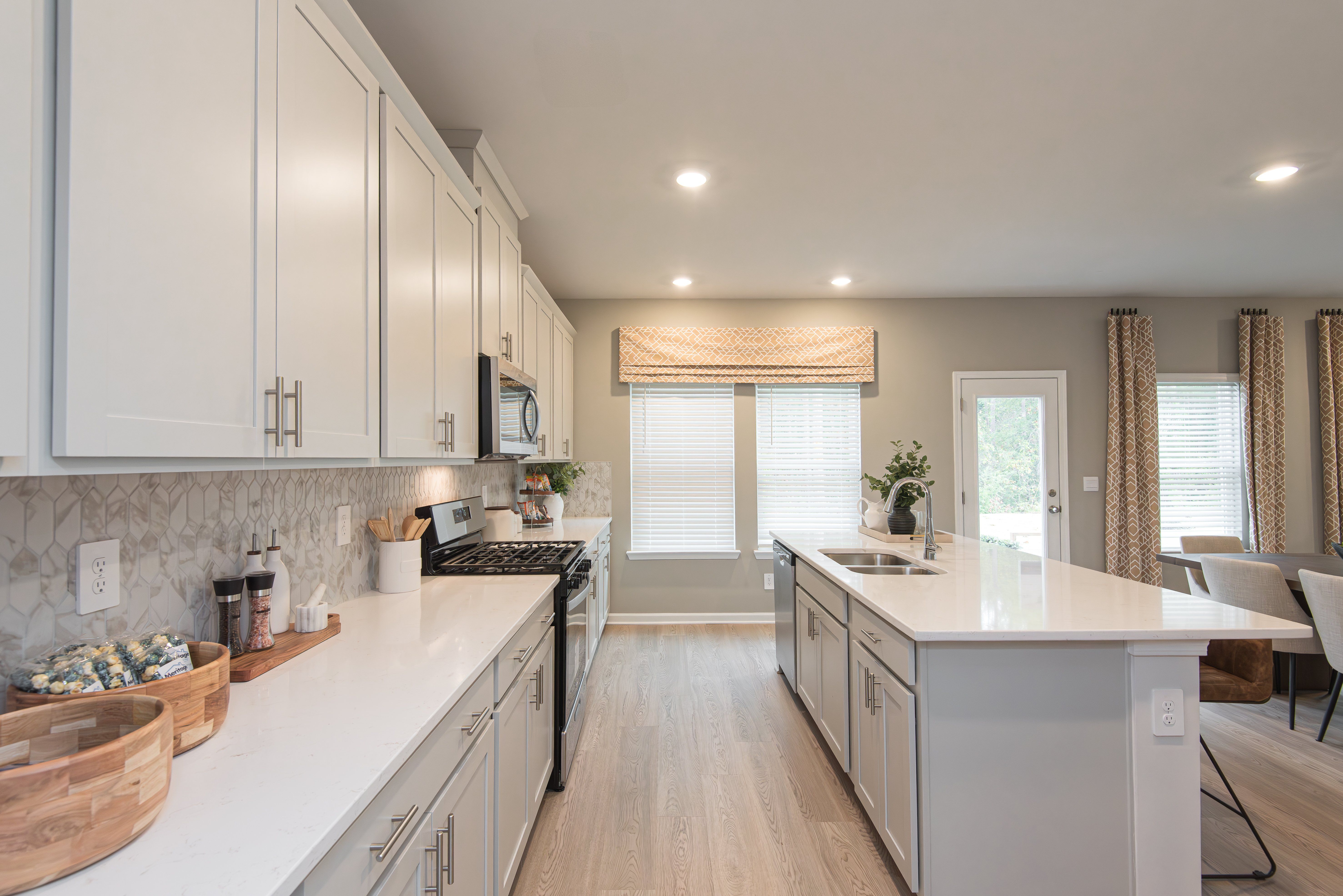 The Dakota floorplan with the Divine Gray interior package modeled at Ivey Township.