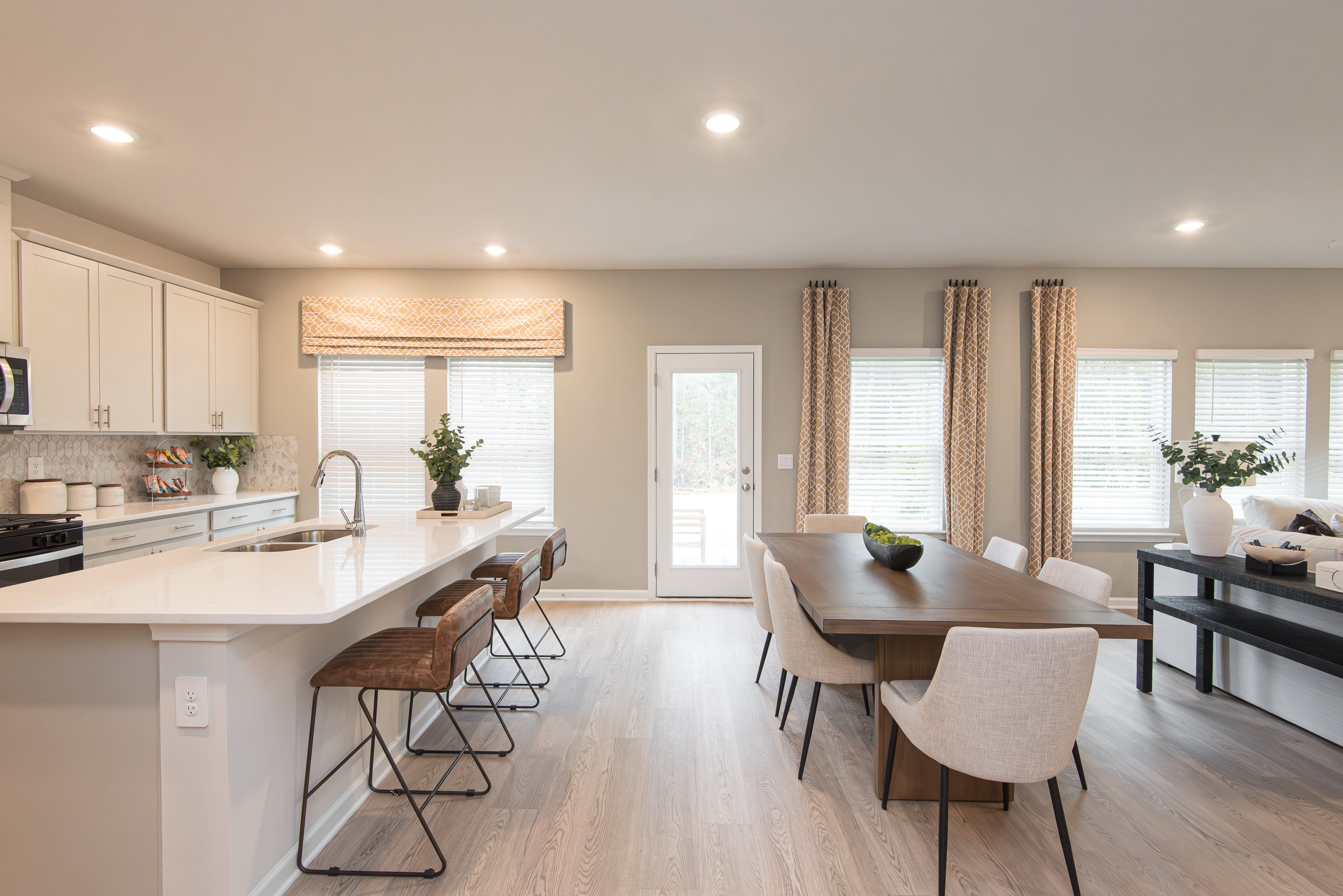 The Dakota floorplan with the Divine Gray interior package modeled at Ivey Township.