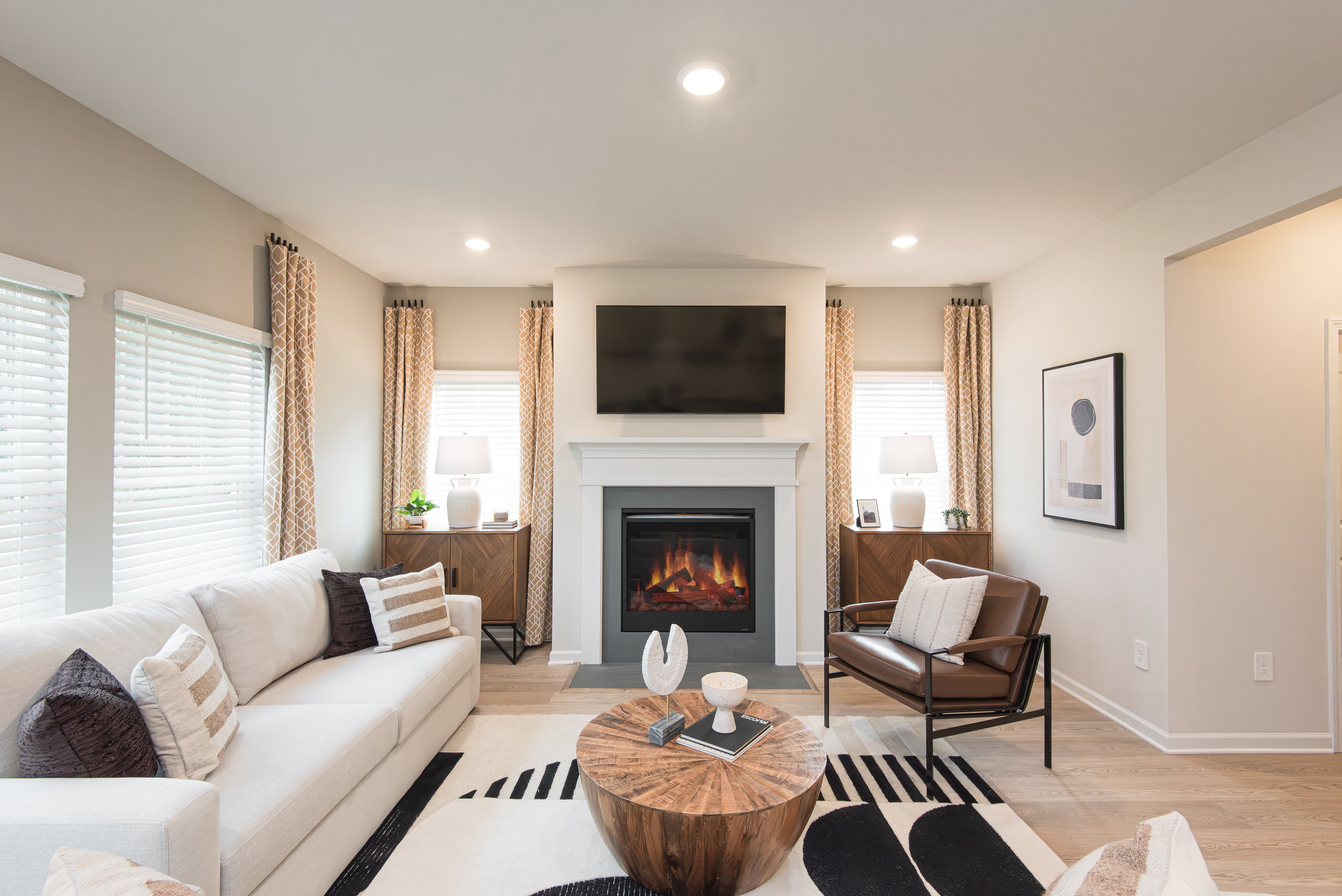 The Dakota floorplan with the Divine Gray interior package modeled at Ivey Township.