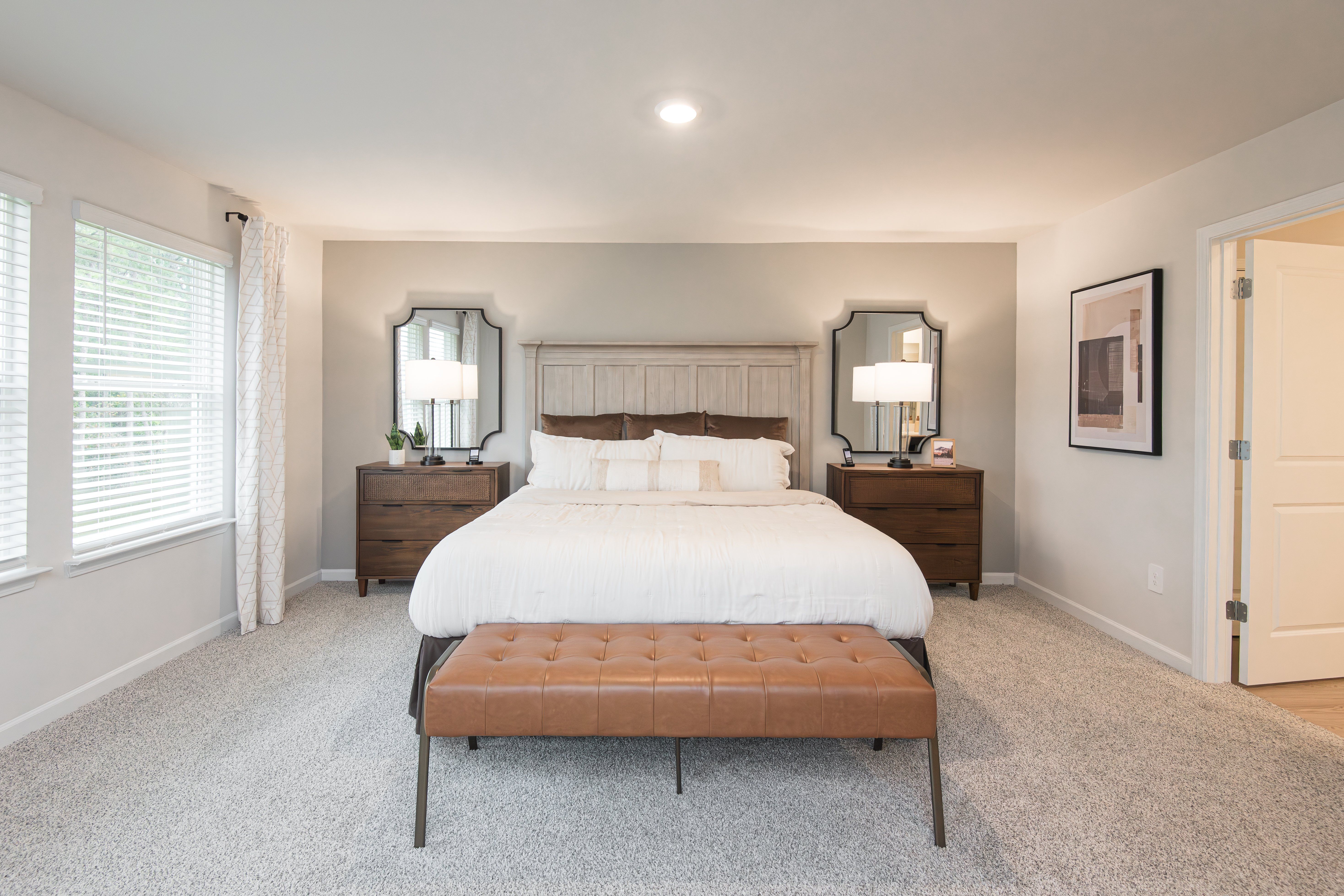 The Dakota floorplan with the Divine Gray interior package modeled at Ivey Township.