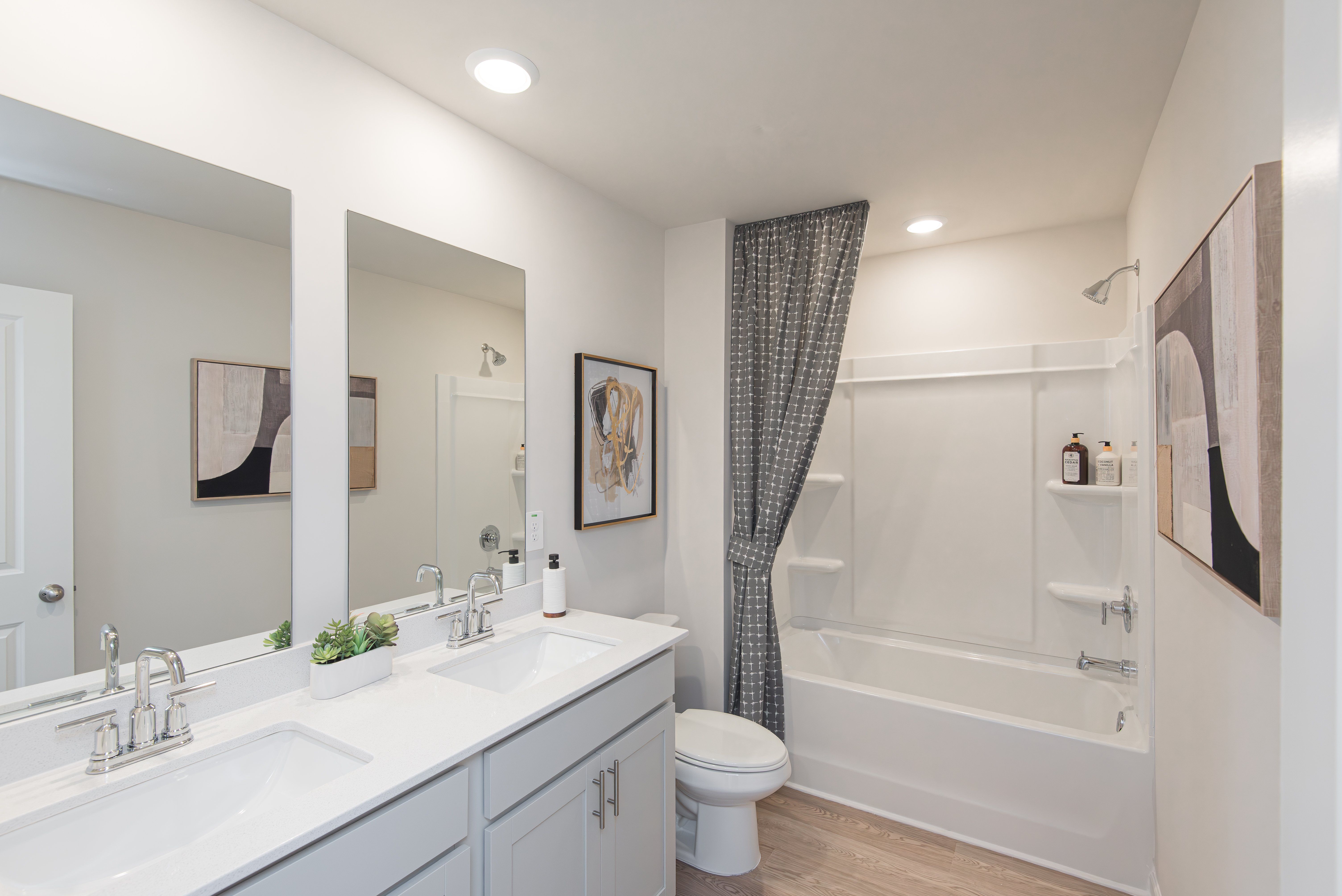 The Dakota floorplan with the Divine Gray interior package modeled at Ivey Township.
