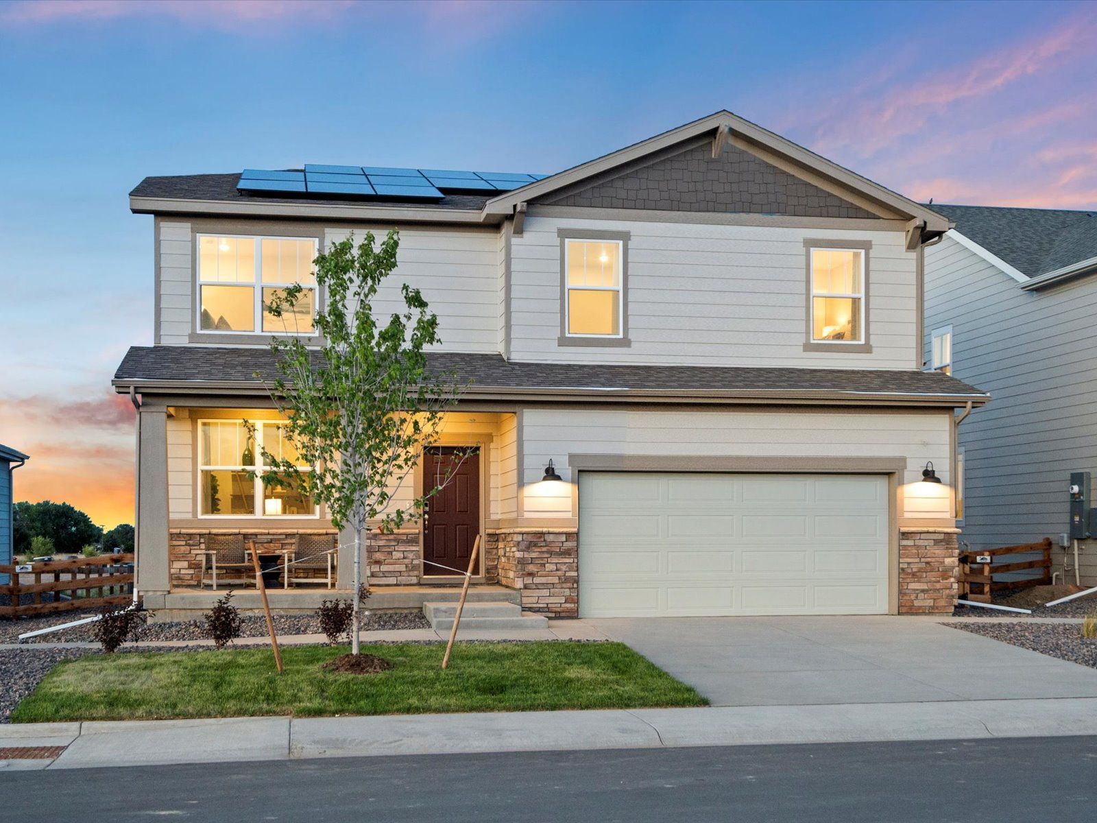 Poudre Heights: The Lakes Collection por Meritage Homes en Greeley Colorado