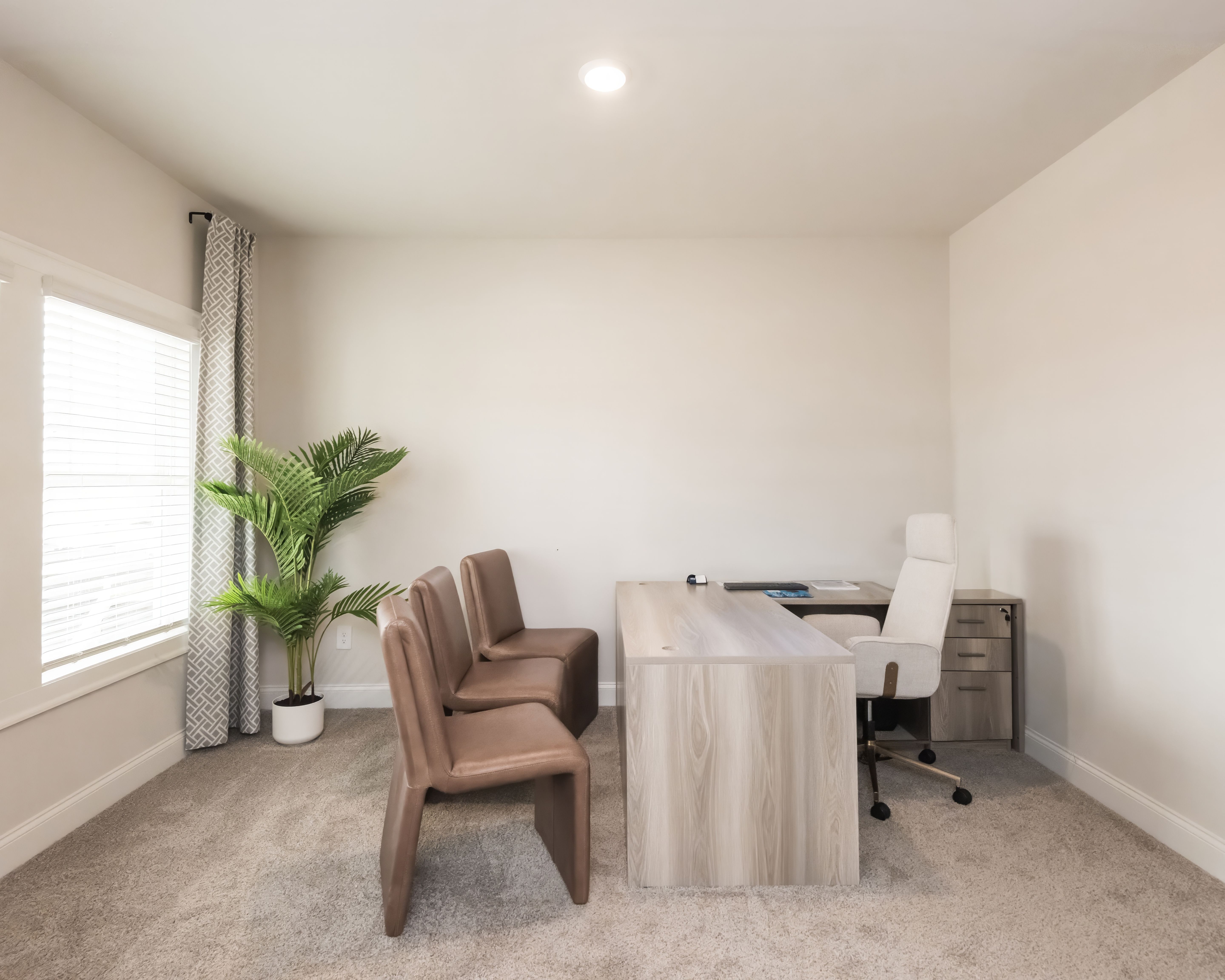 The Johnson floorplan with the Lush White interior package modeled at Martin Springs.