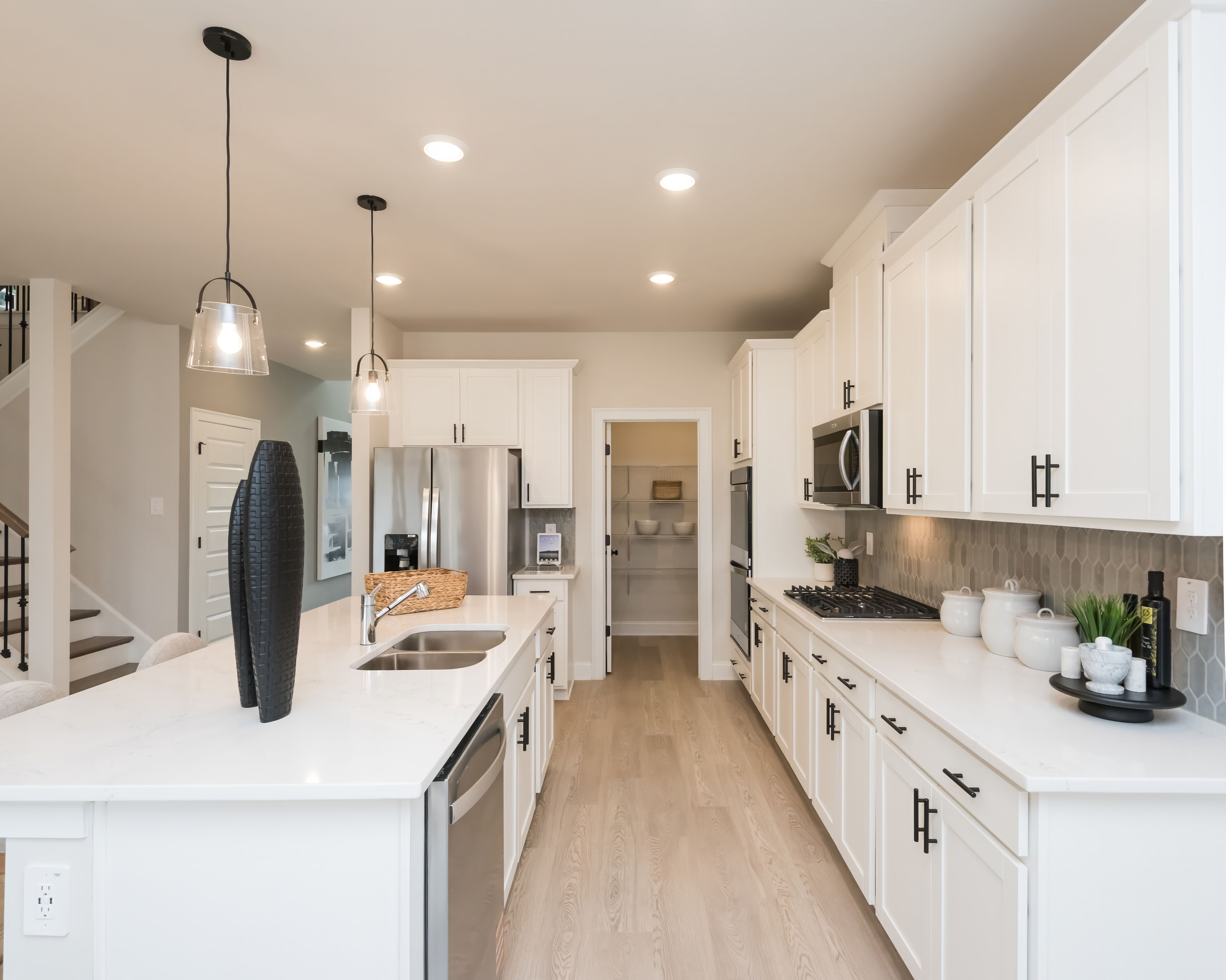 The Johnson floorplan with the Lush White interior package modeled at Martin Springs.