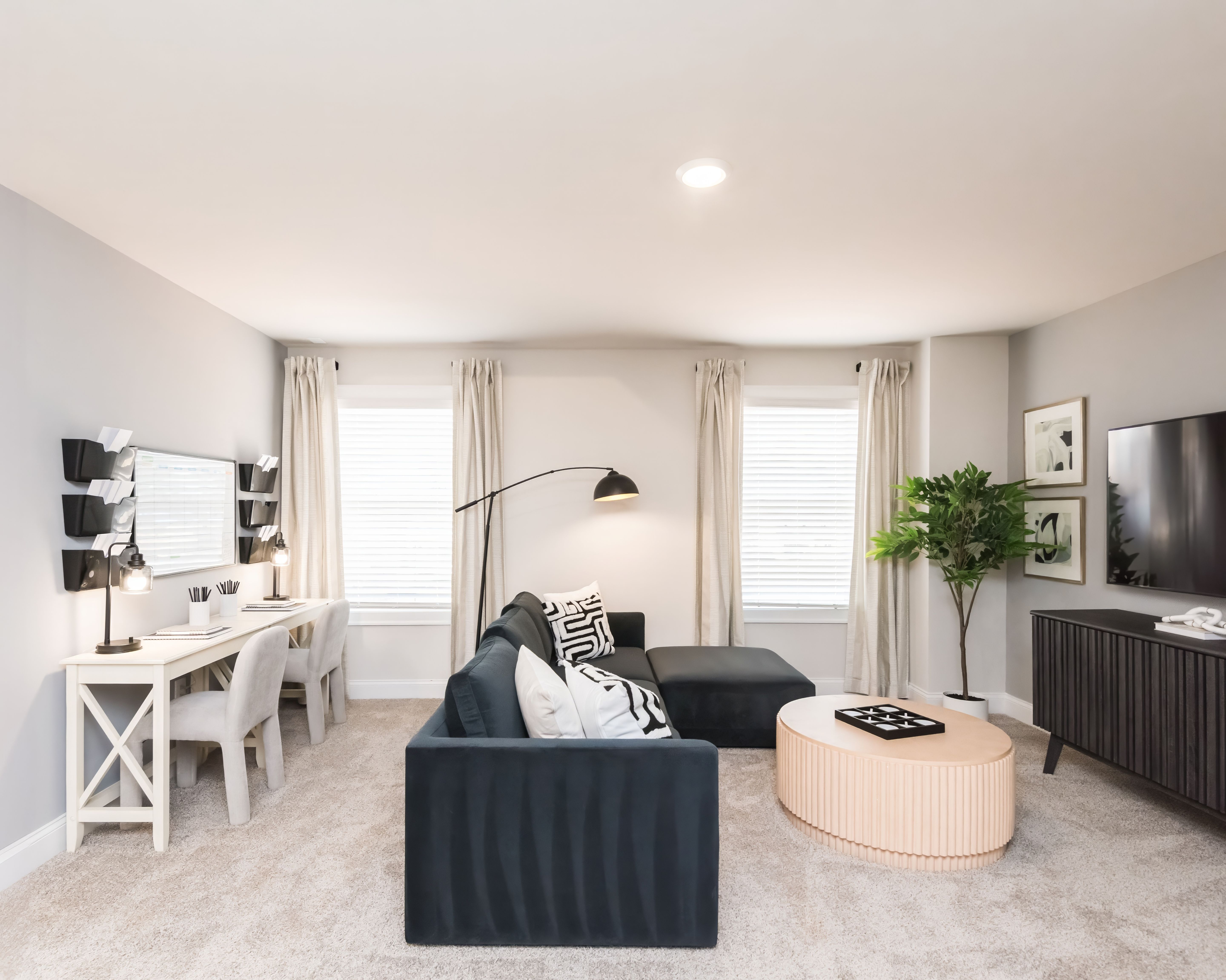 The Johnson floorplan with the Lush White interior package modeled at Martin Springs.