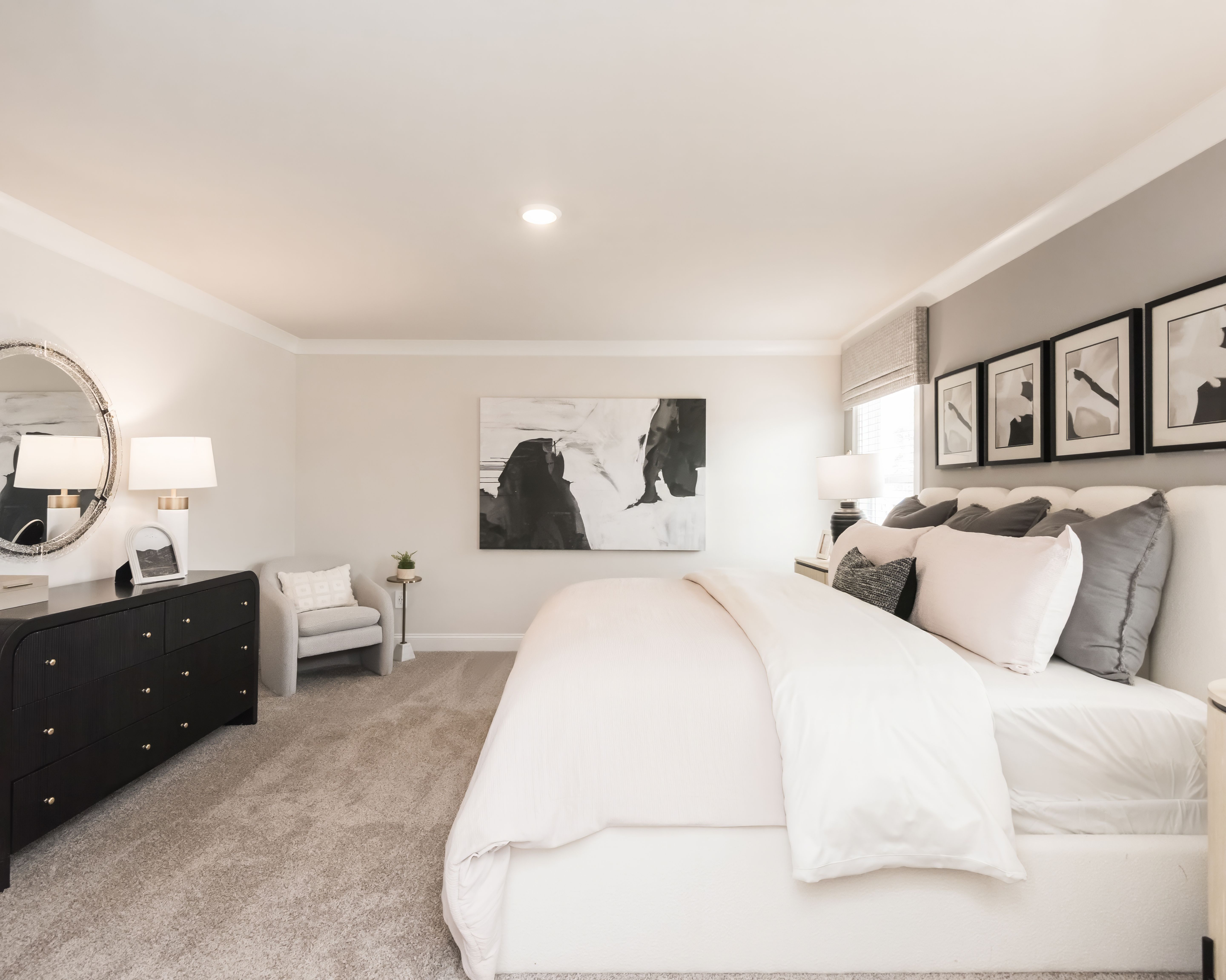 The Johnson floorplan with the Lush White interior package modeled at Martin Springs.