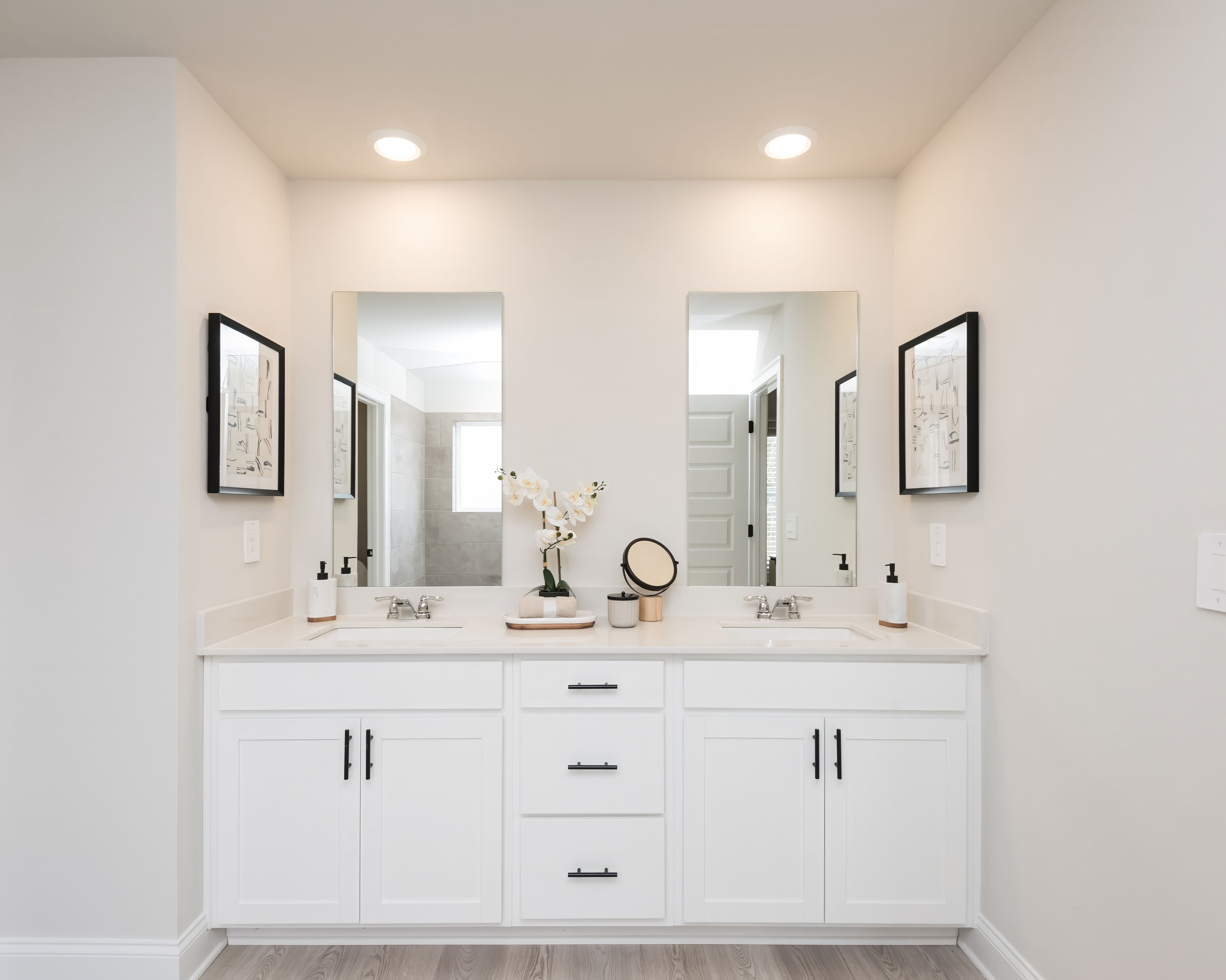 The Johnson floorplan with the Lush White interior package modeled at Martin Springs.