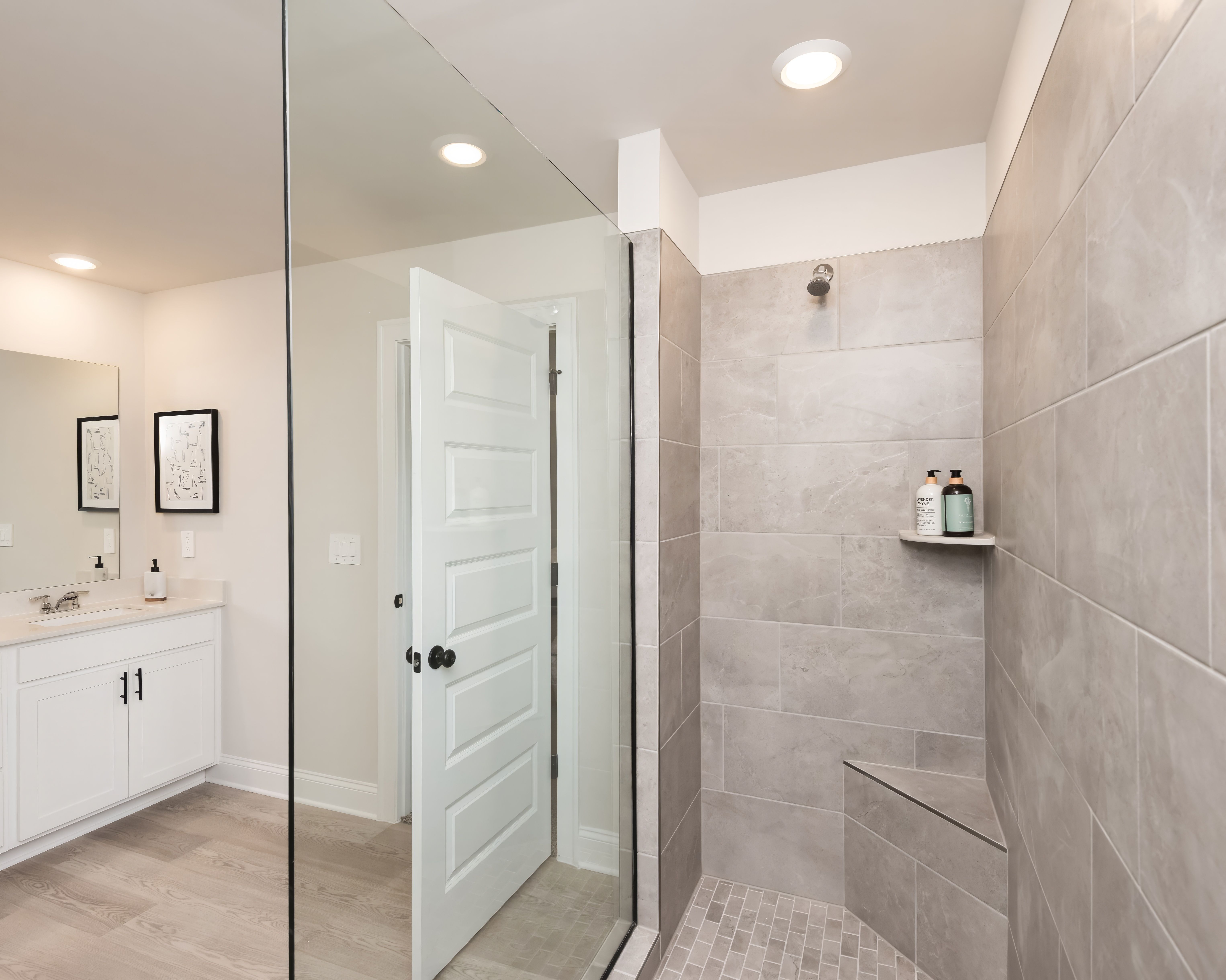 The Johnson floorplan with the Lush White interior package modeled at Martin Springs.