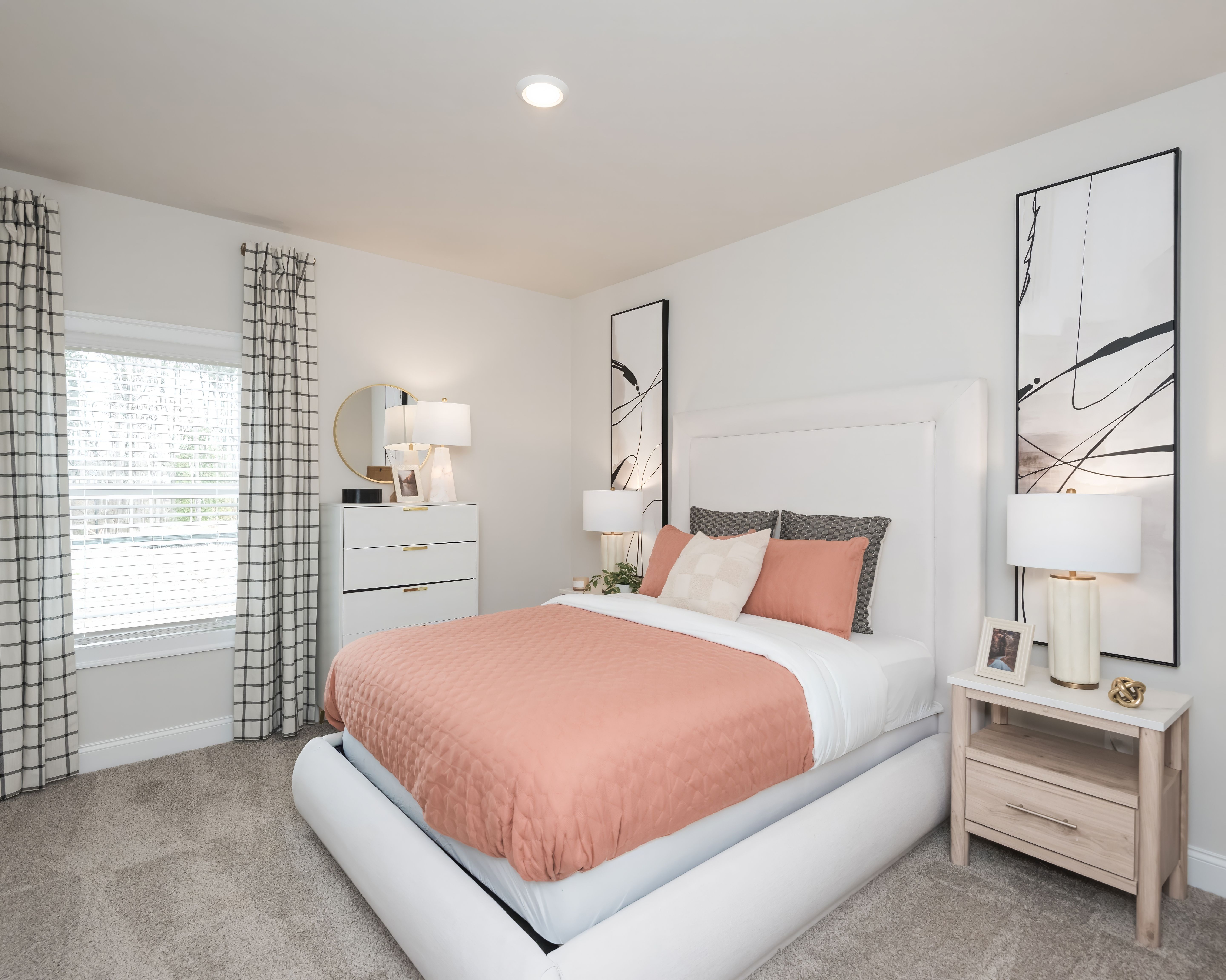 The Johnson floorplan with the Lush White interior package modeled at Martin Springs.