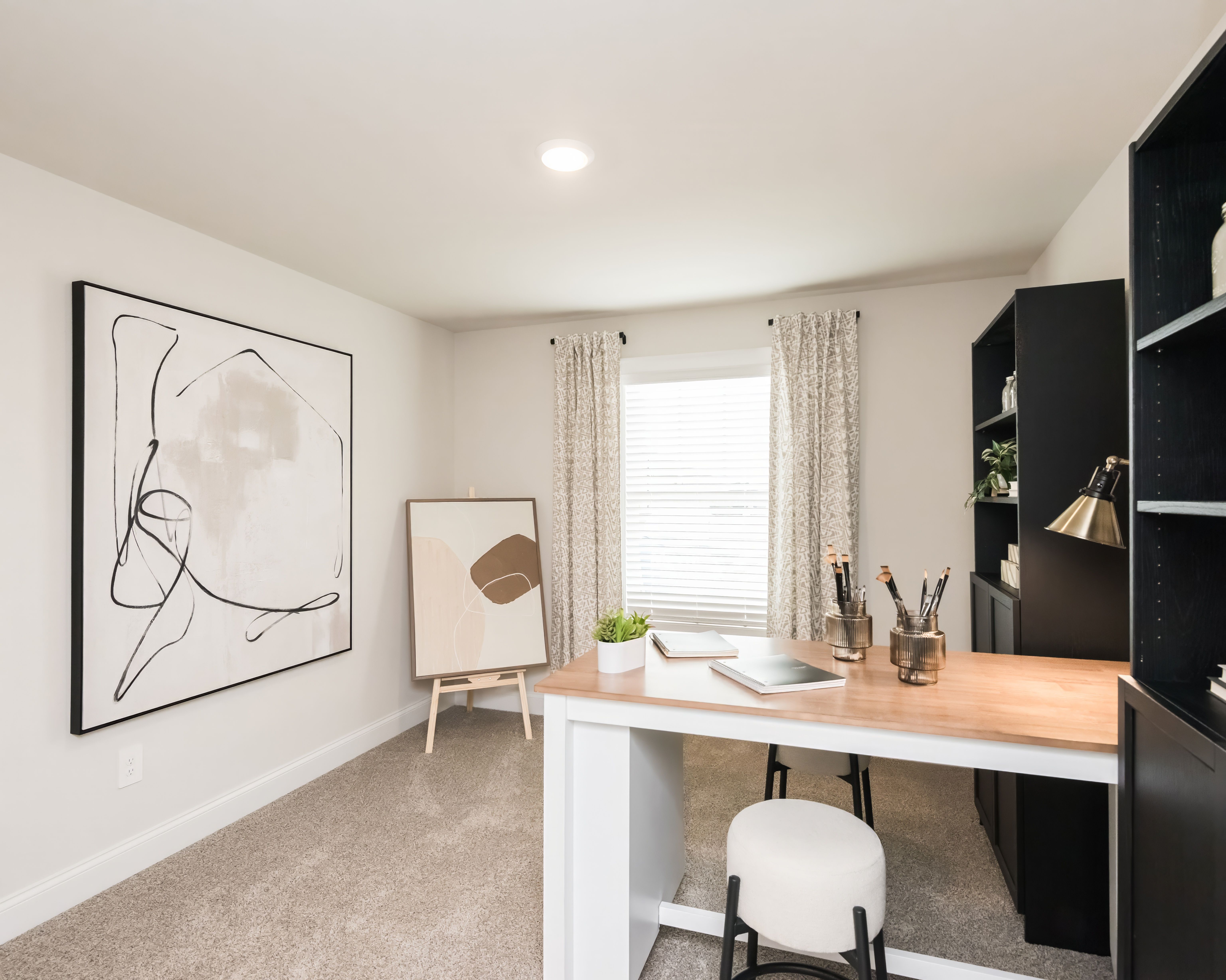 The Johnson floorplan with the Lush White interior package modeled at Martin Springs.