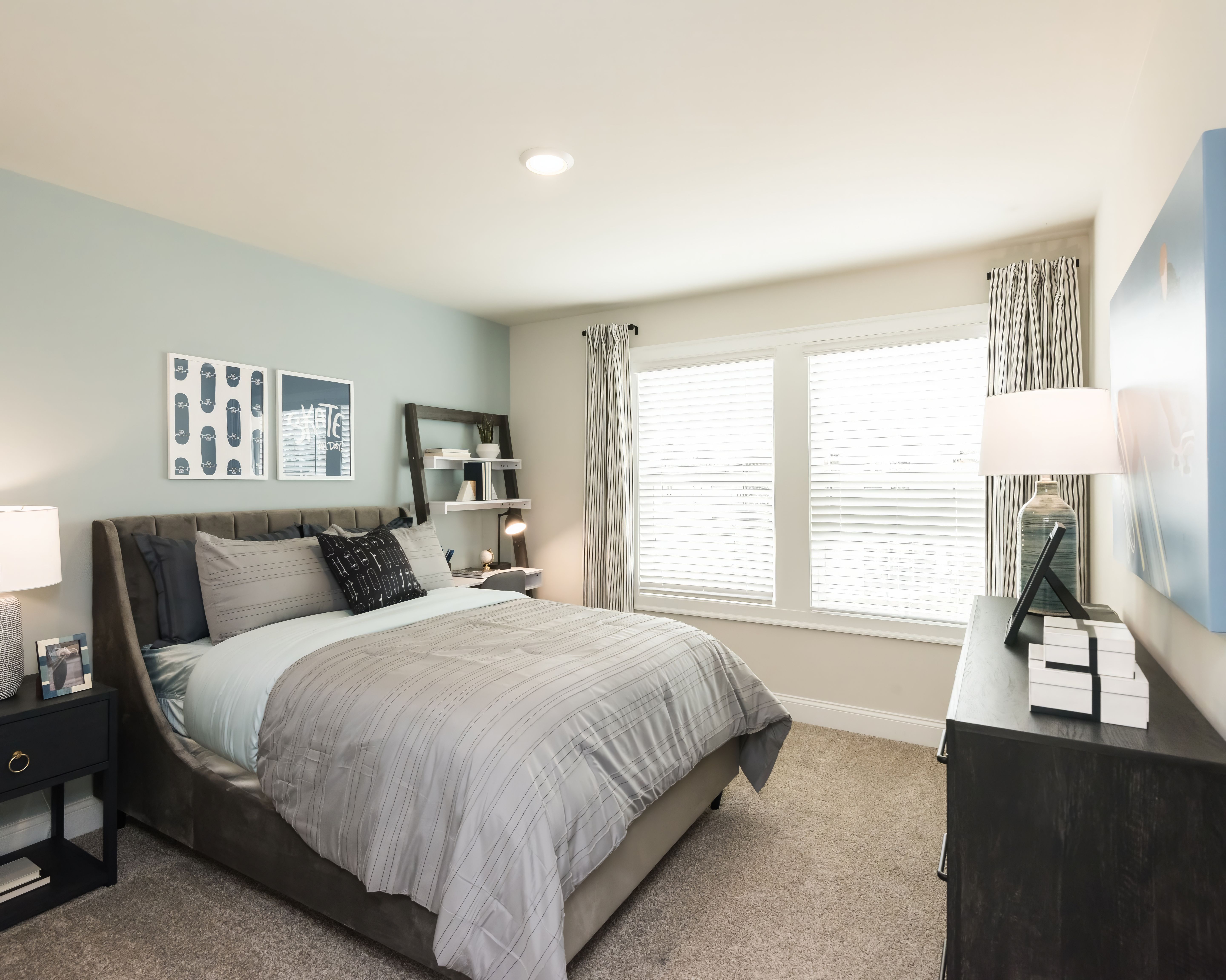 The Johnson floorplan with the Lush White interior package modeled at Martin Springs.