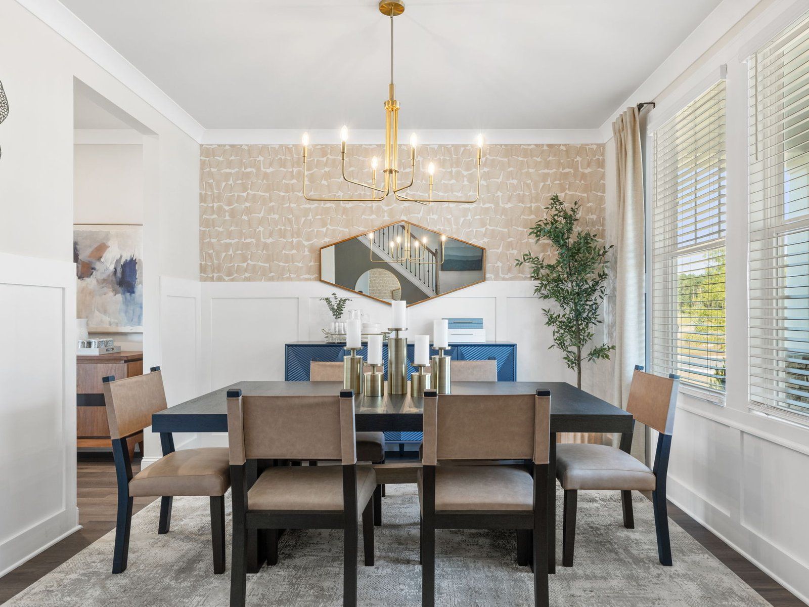 The Orchard Park floorplan with the Timeless Contrast Linen interior package.