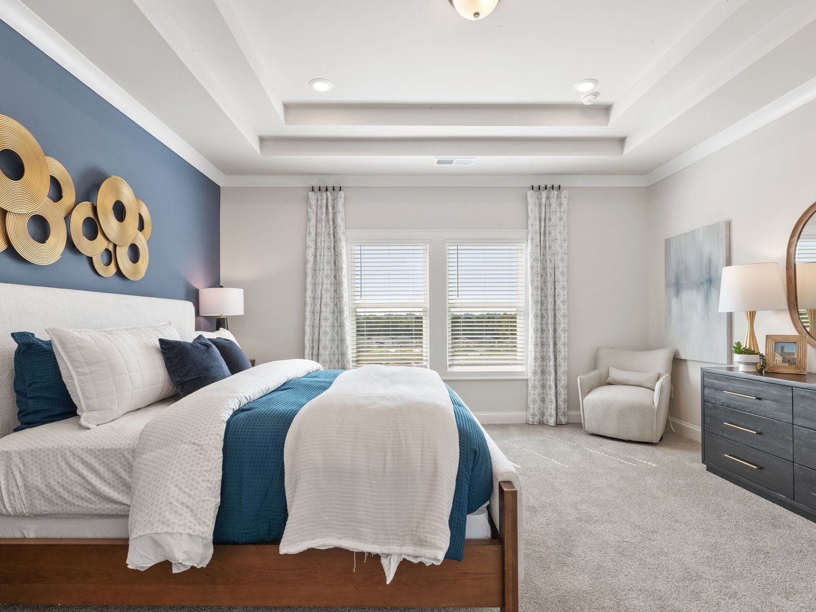 The Orchard Park floorplan with the Timeless Contrast Linen interior package.