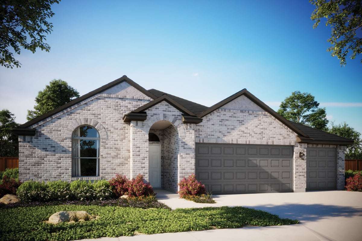Hamlin - 3 Car - Crosswinds: Kyle, Texas - Milestone Community Builders 
