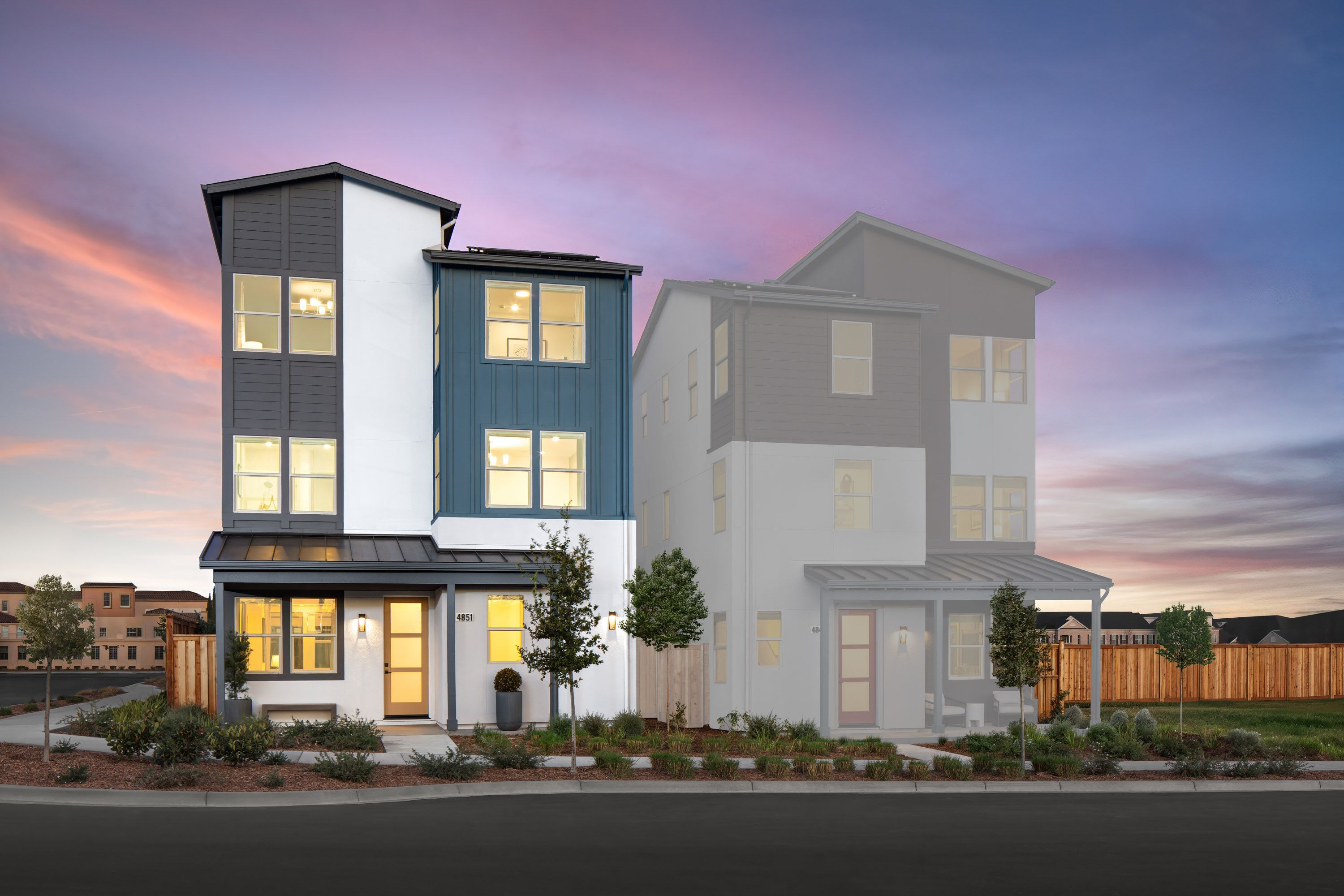 Plan 1 - Nexus at the Dublin Centre: Dublin, California - Risewell Homes