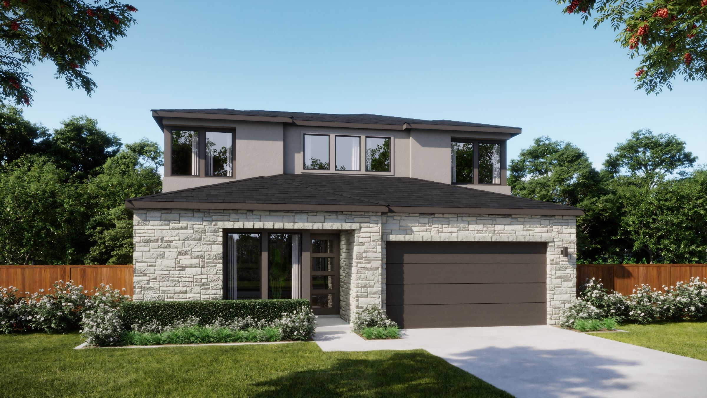 The Manors Collection at Bluff Haven por Risewell Homes en Austin Texas