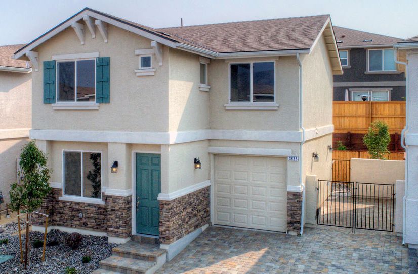 Slide Mountain with 1 Car Garage + Courtyard - Cottages at Comstock: Reno, Nevada - Northern Nevada Homes
