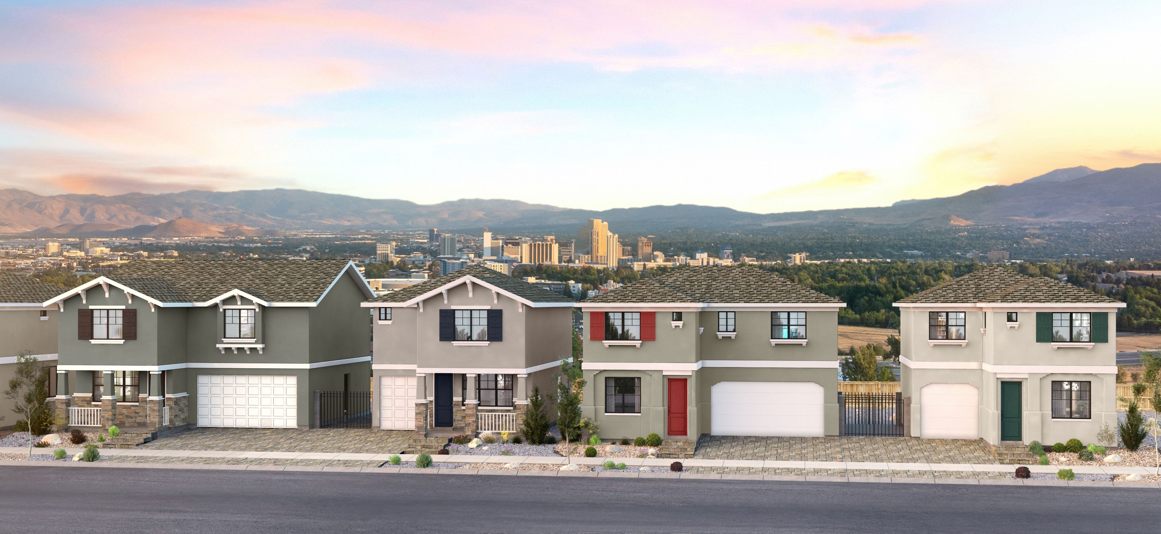 Cottages at Comstock por Northern Nevada Homes en Reno Nevada