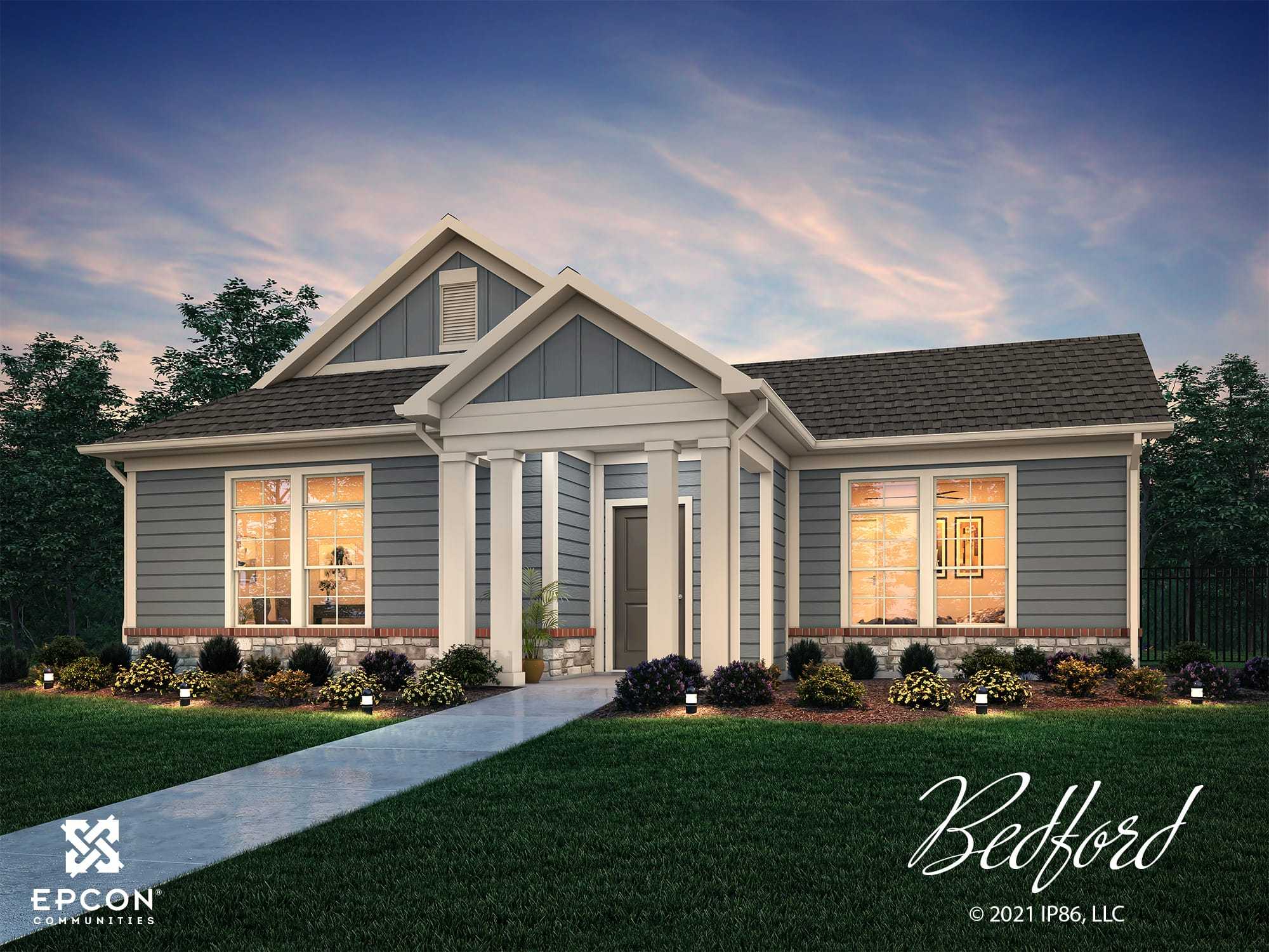 Bedford - The Courtyards at Cornerstone: Andover, Kansas - Perfection Builders
