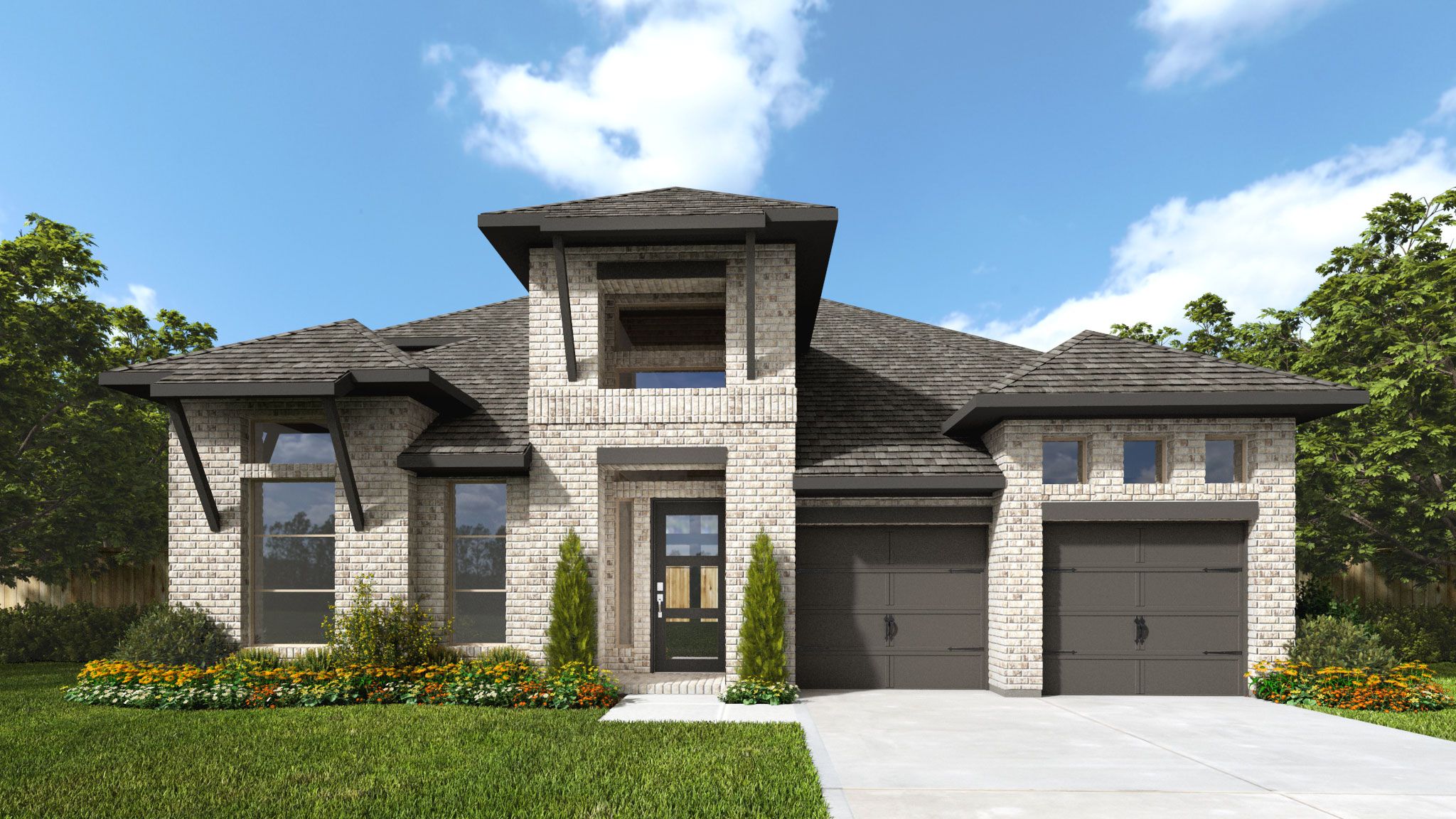 Wolf Ranch 56' por Perry Homes en Austin Texas