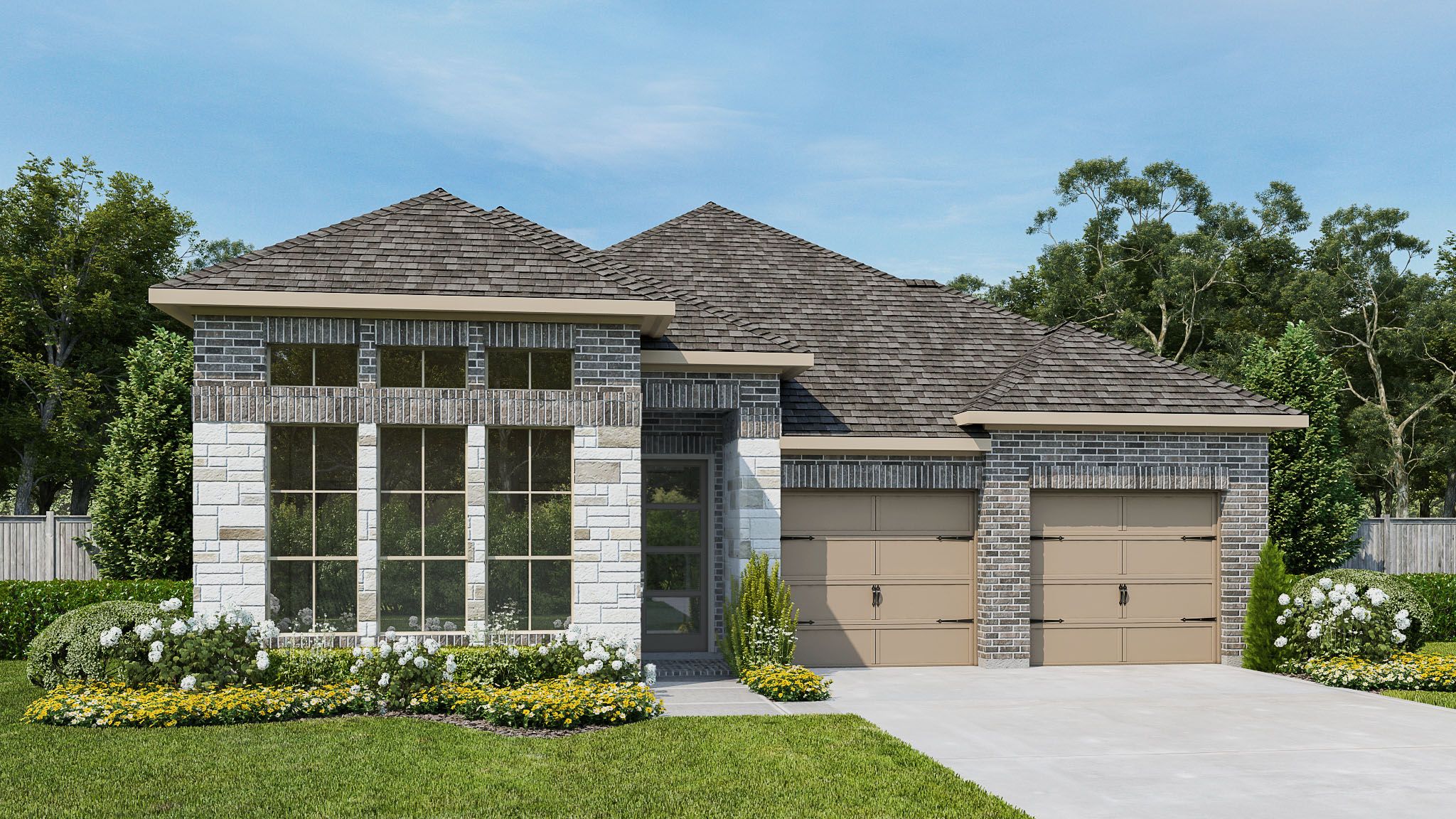 2293H - Parkside On The River West 50': Georgetown, Texas - Perry Homes